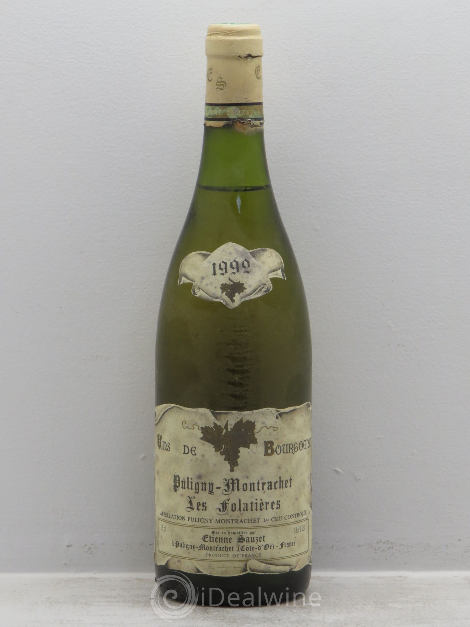 Puligny-Montrachet 1er Cru Les Folatières Etienne Sauzet 1992 - Lot de 1 bouteille - 0