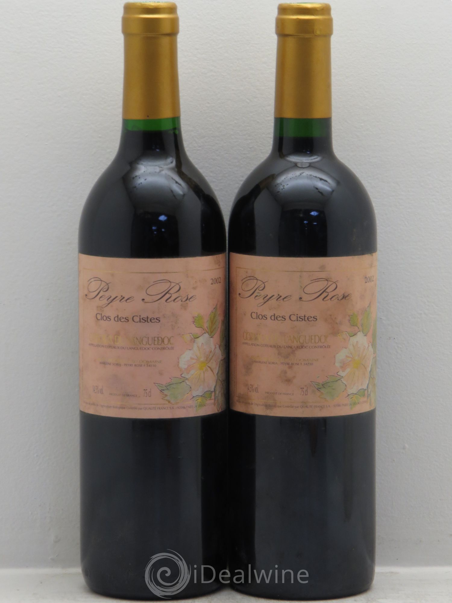 Vin de France (anciennement Coteaux du Languedoc) Domaine Peyre Rose Les Cistes Marlène Soria 2002 - Lot de 2 bouteilles - 0