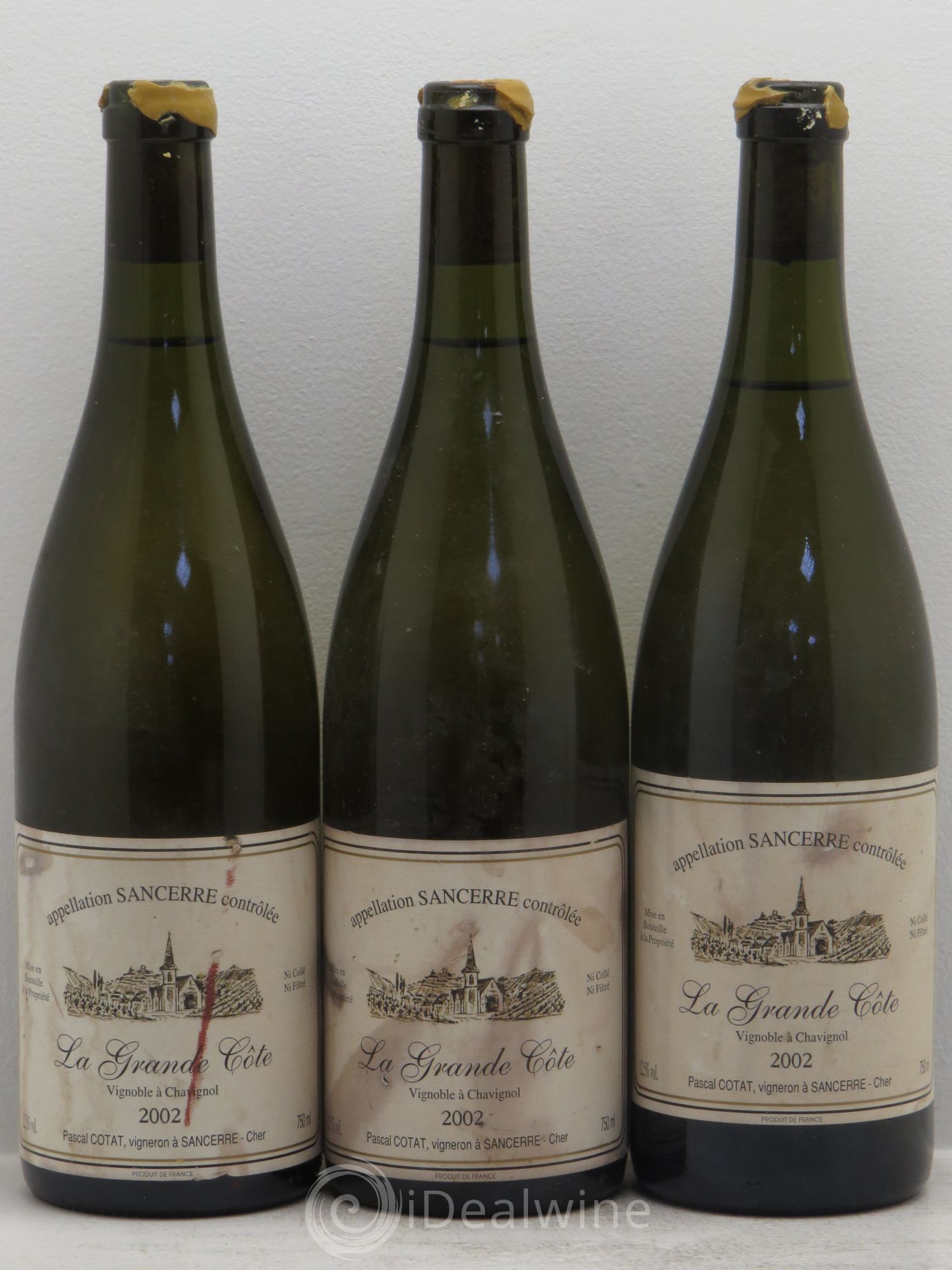 Sancerre La Grande Côte François Cotat 2002 - Lot de 3 bouteilles - 0
