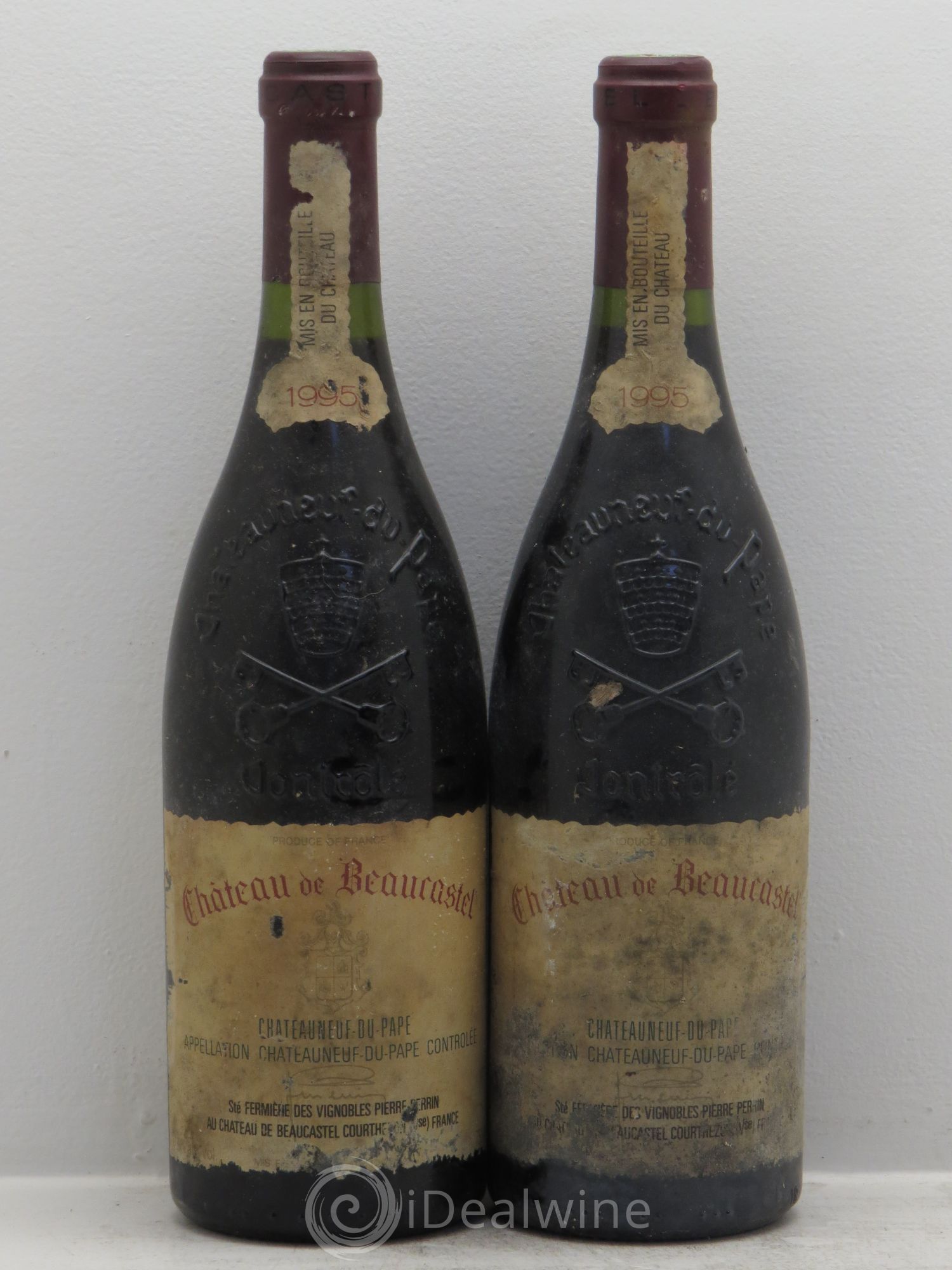 Châteauneuf-du-Pape Château de Beaucastel Famille Perrin 1995 - Lot de 2 bouteilles - 0