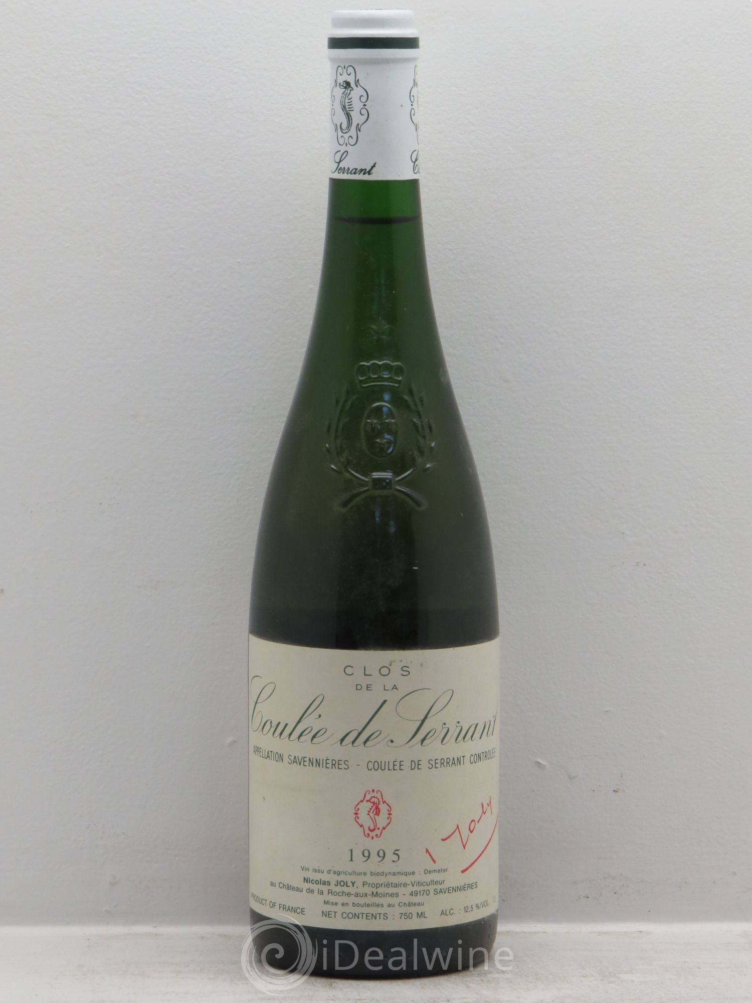 Savennières Clos de la Coulée de Serrant Vignobles de la Coulée de Serrant - Nicolas Joly 1995 - Lot de 1 bouteille - 0