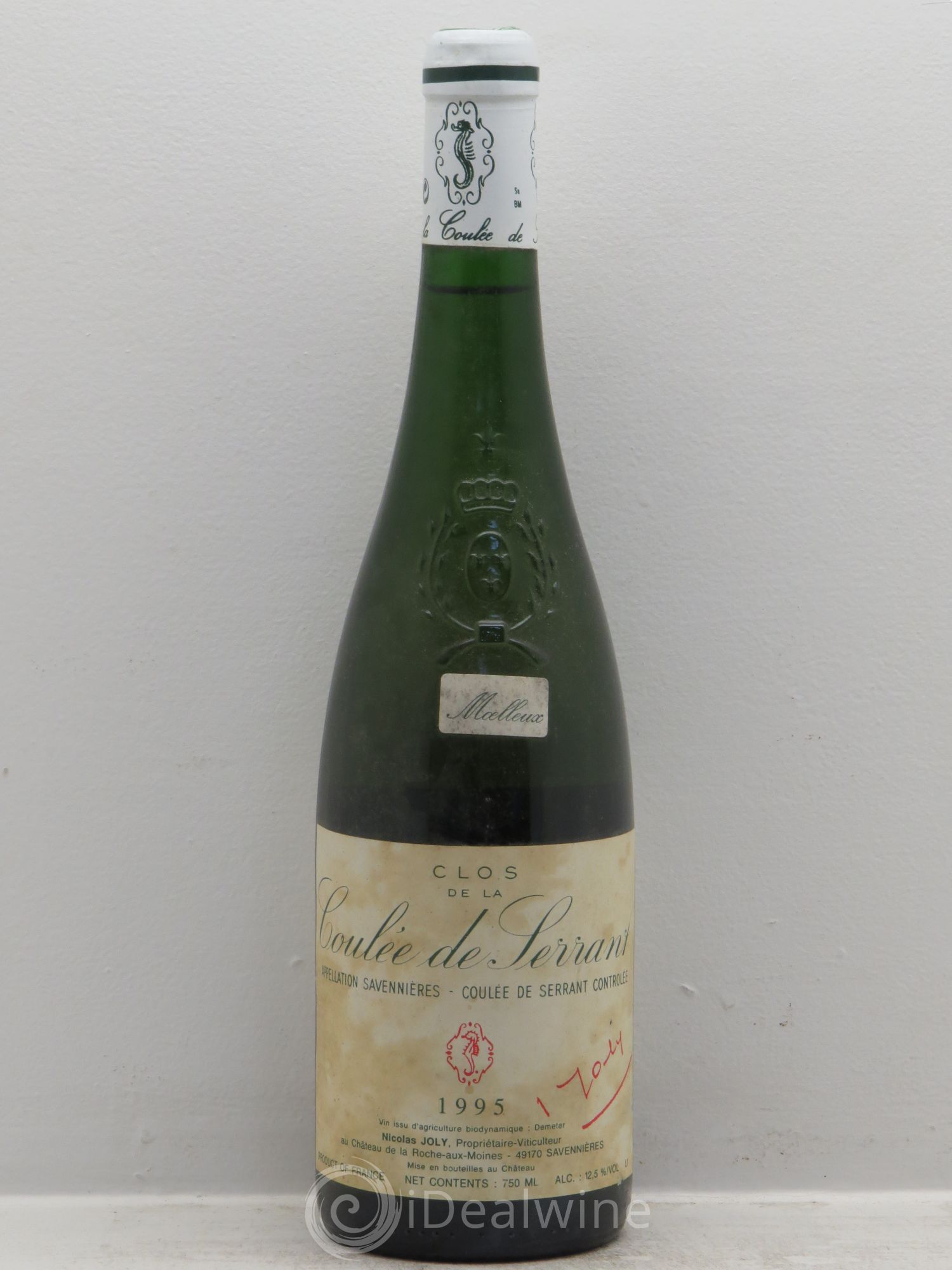 Savennières Clos de la Coulée de Serrant Vignobles de la Coulée de Serrant - Nicolas Joly 1995 - Lot de 1 bouteille - 0