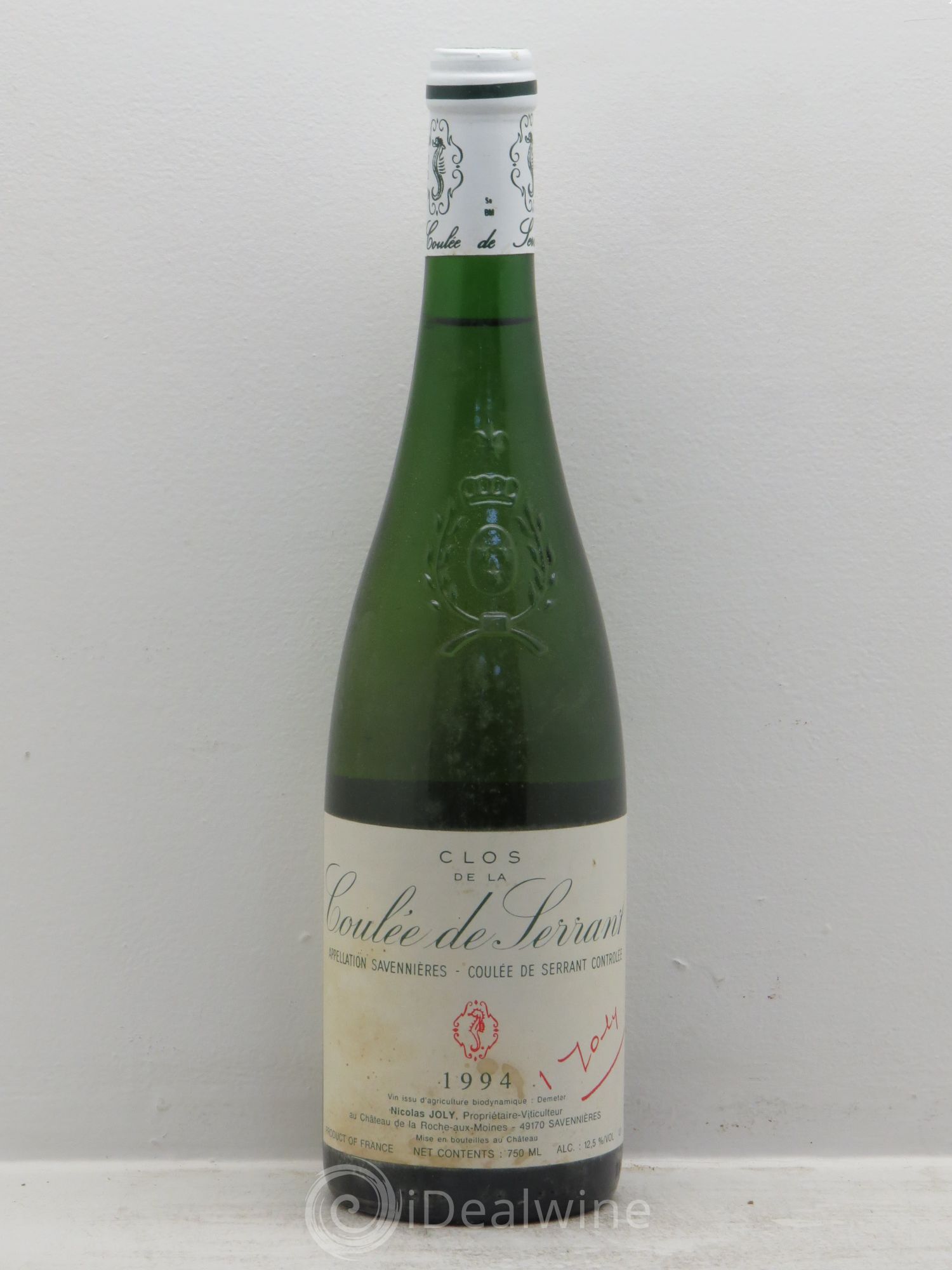 Savennières Clos de la Coulée de Serrant Vignobles de la Coulée de Serrant - Nicolas Joly 1994 - Lot de 1 bouteille - 0