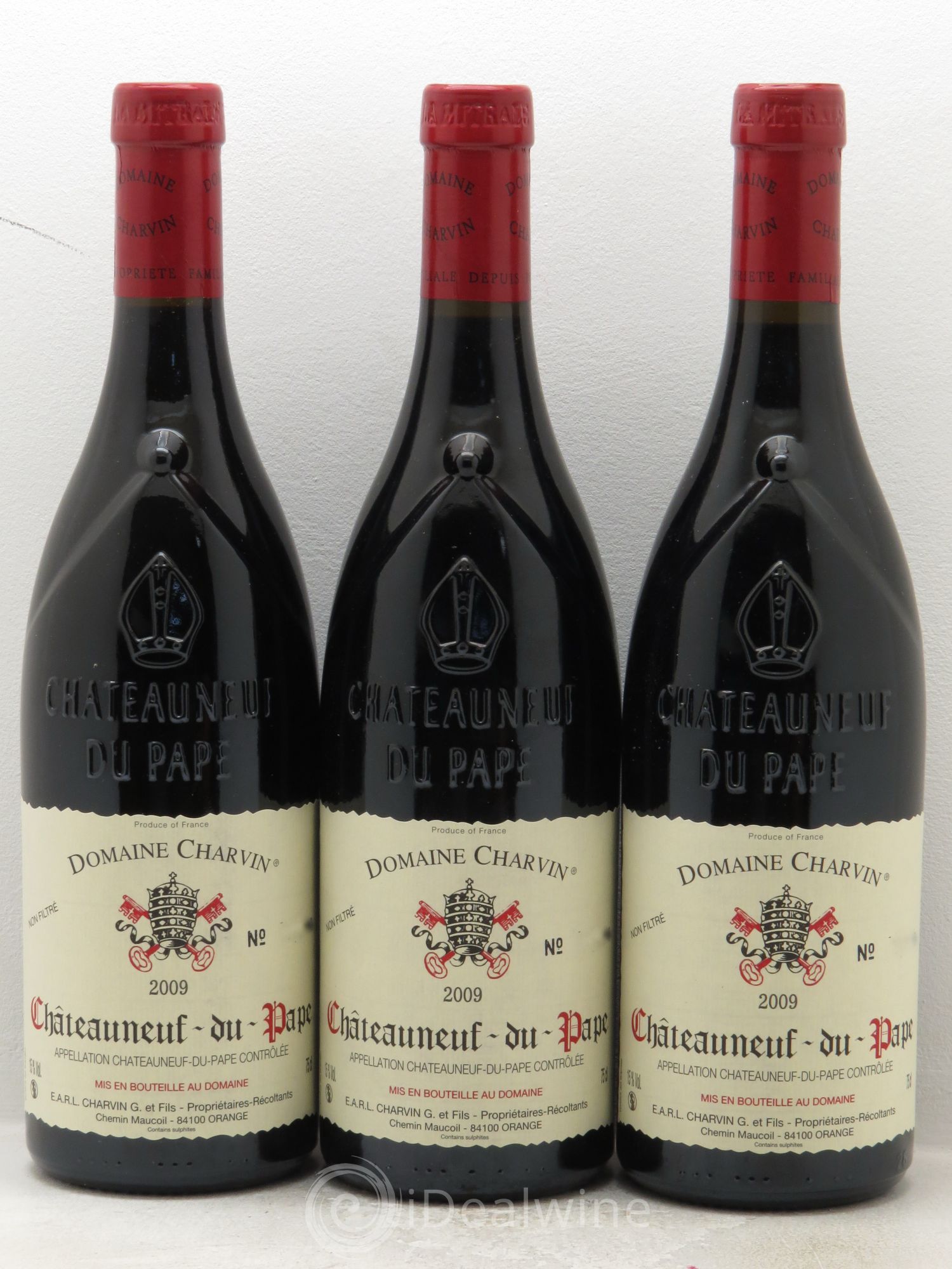 Châteauneuf-du-Pape Charvin (Domaine) 2009 - Lot de 3 bouteilles - 0