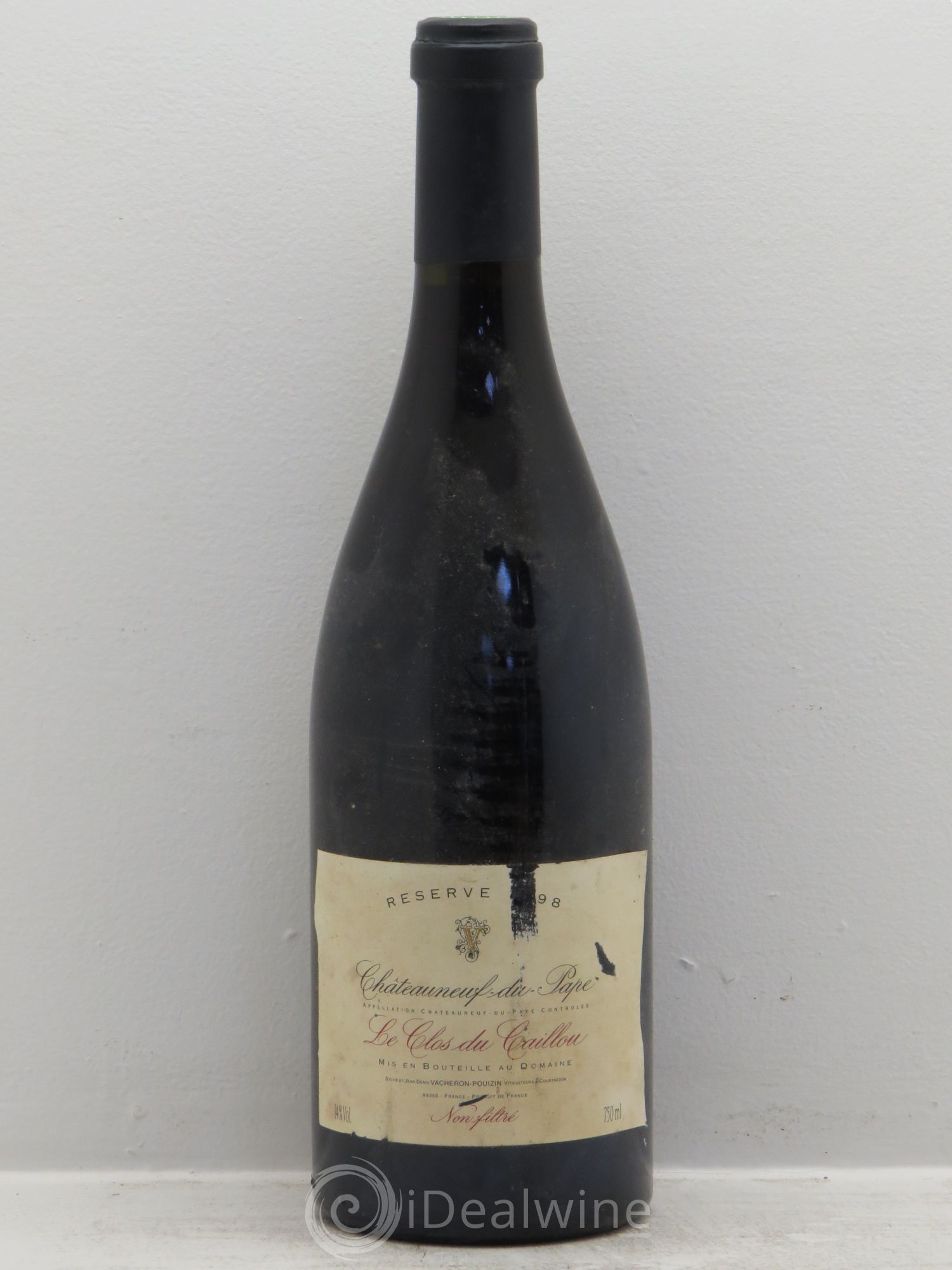 Châteauneuf-du-Pape Domaine Le Clos du Caillou Réserve Sylvie Vacheron 1998 - Lot de 1 bouteille - 0