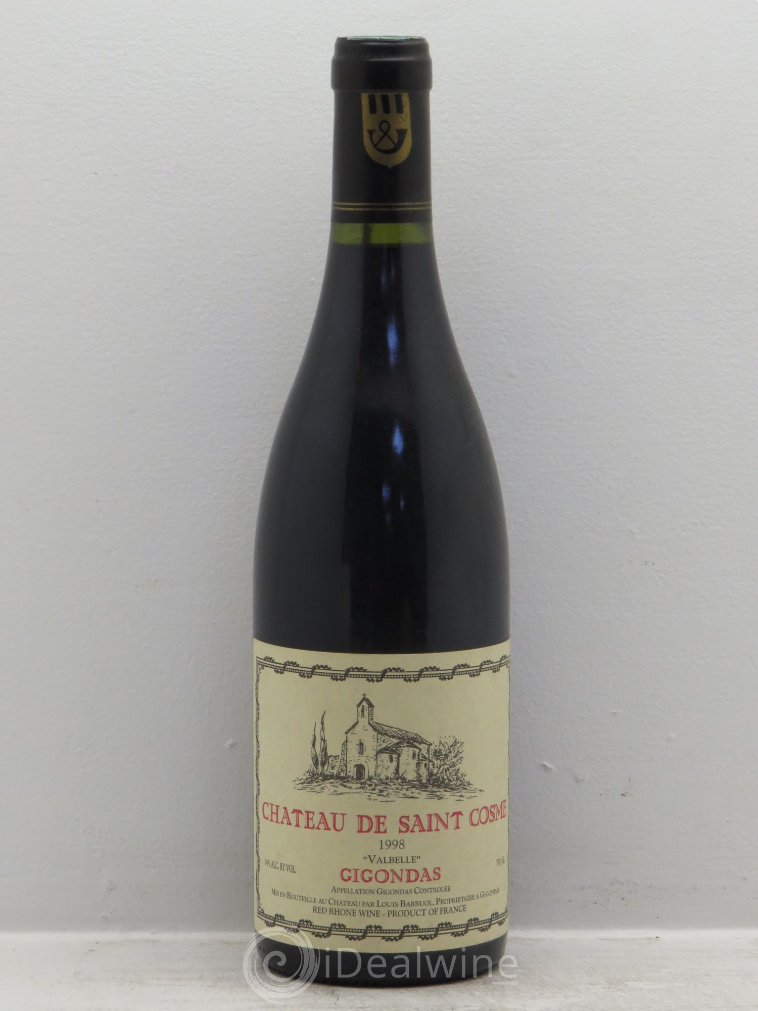 Gigondas Valbelle Saint Cosme 1998 - Lot de 1 bouteille - 0