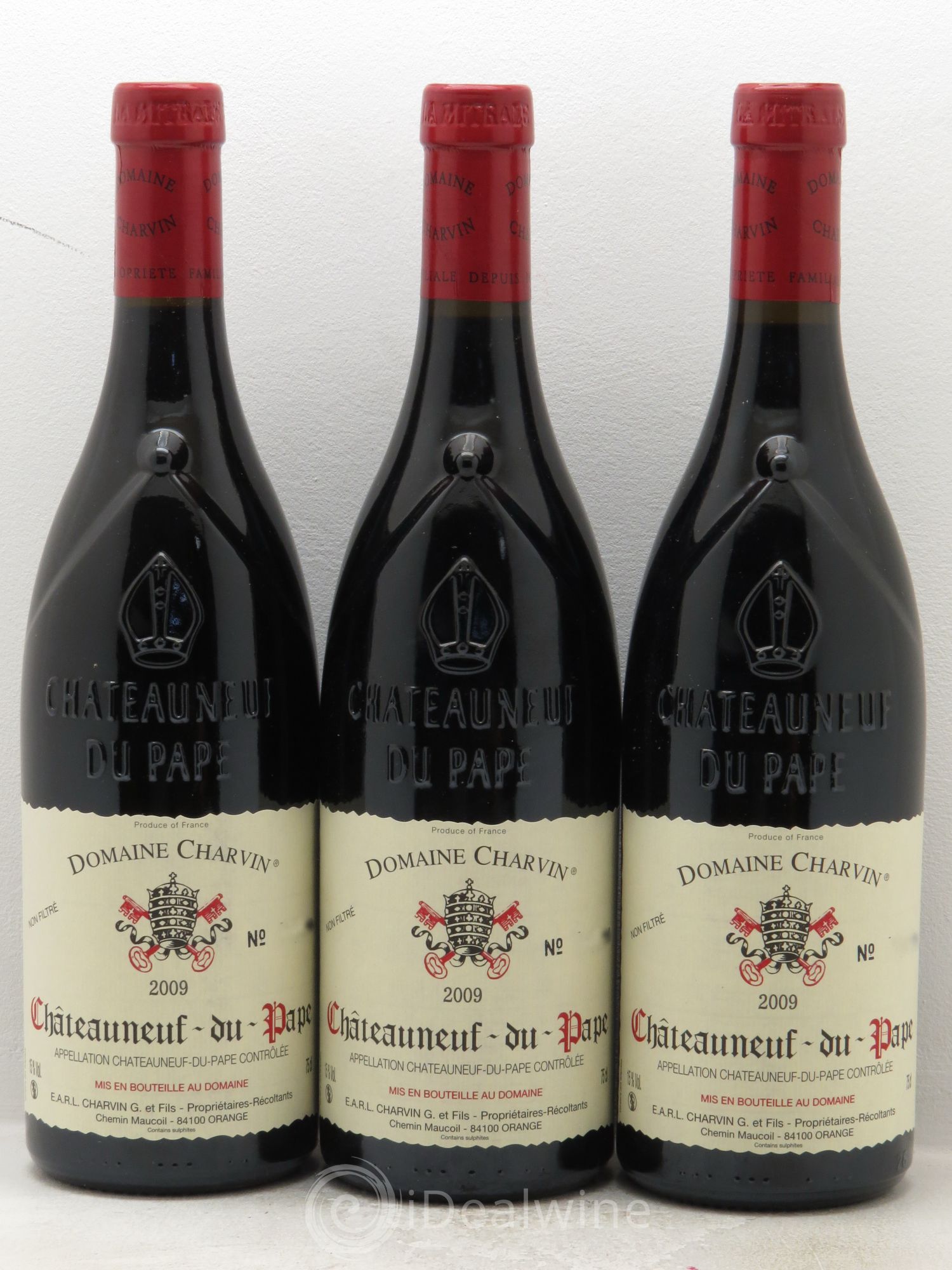 Châteauneuf-du-Pape Charvin (Domaine) 2009 - Lot de 3 bouteilles - 0