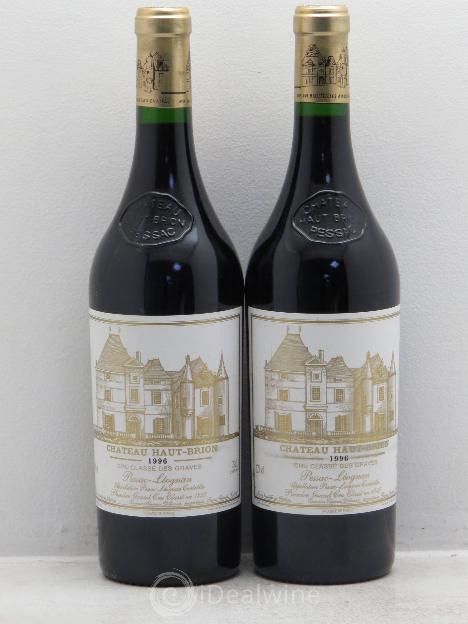 Château Haut Brion 1er Grand Cru Classé 1996 - Lot de 2 bouteilles - 0