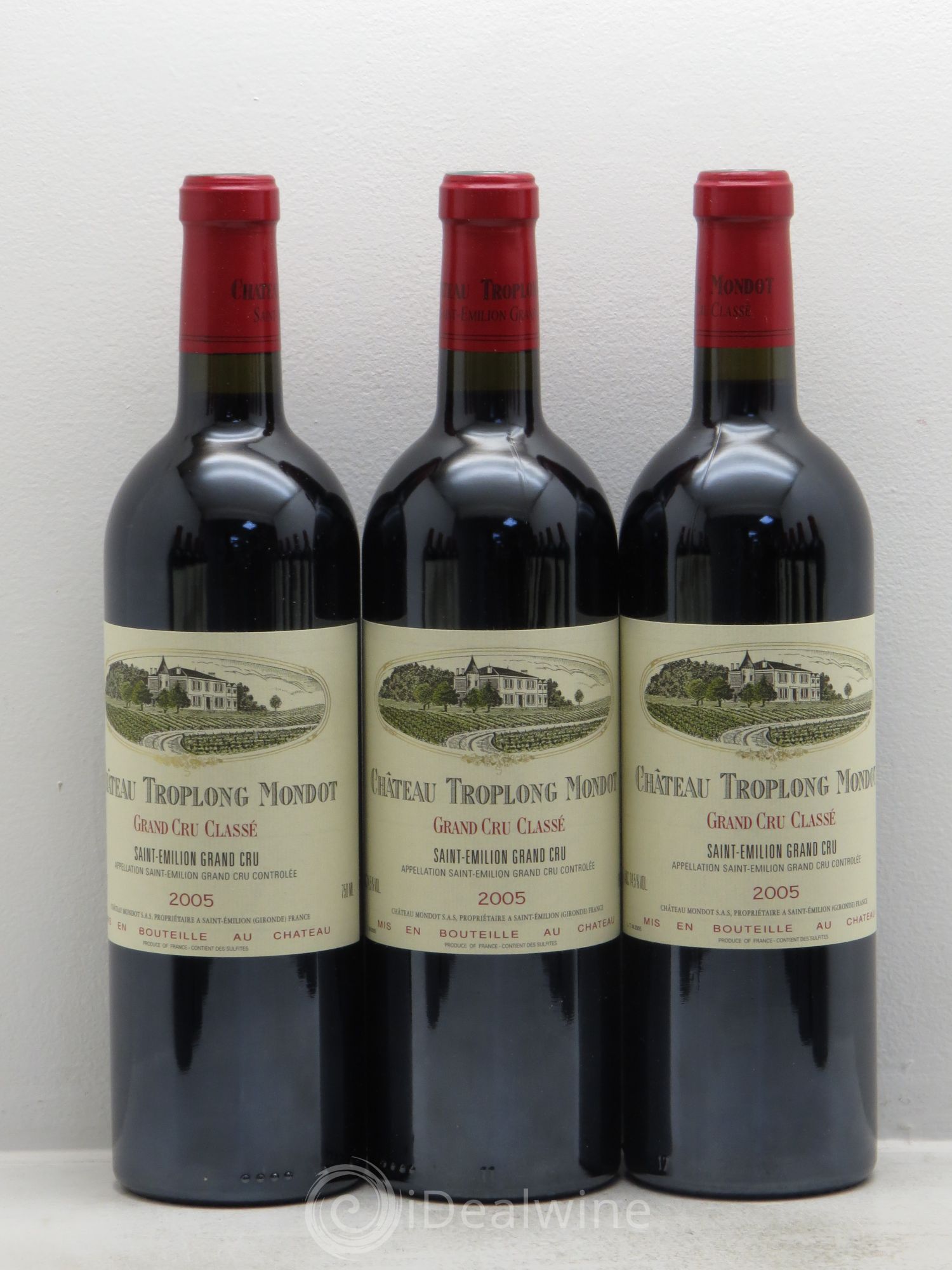 Château Troplong Mondot 1er Grand Cru Classé B 2005 - Lot de 12 bouteilles - 2