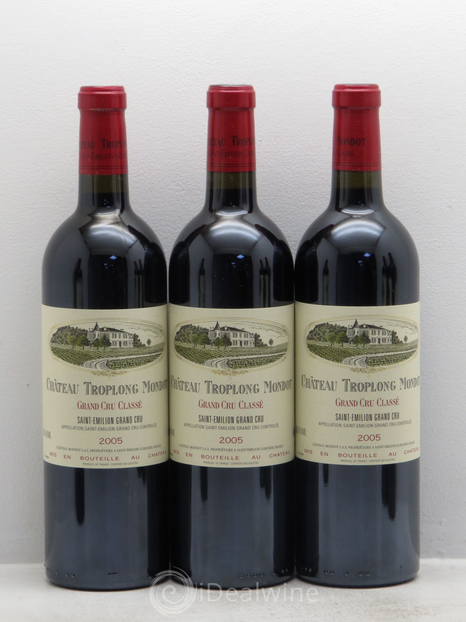 Château Troplong Mondot 1er Grand Cru Classé B 2005 - Lot de 12 bouteilles - 2