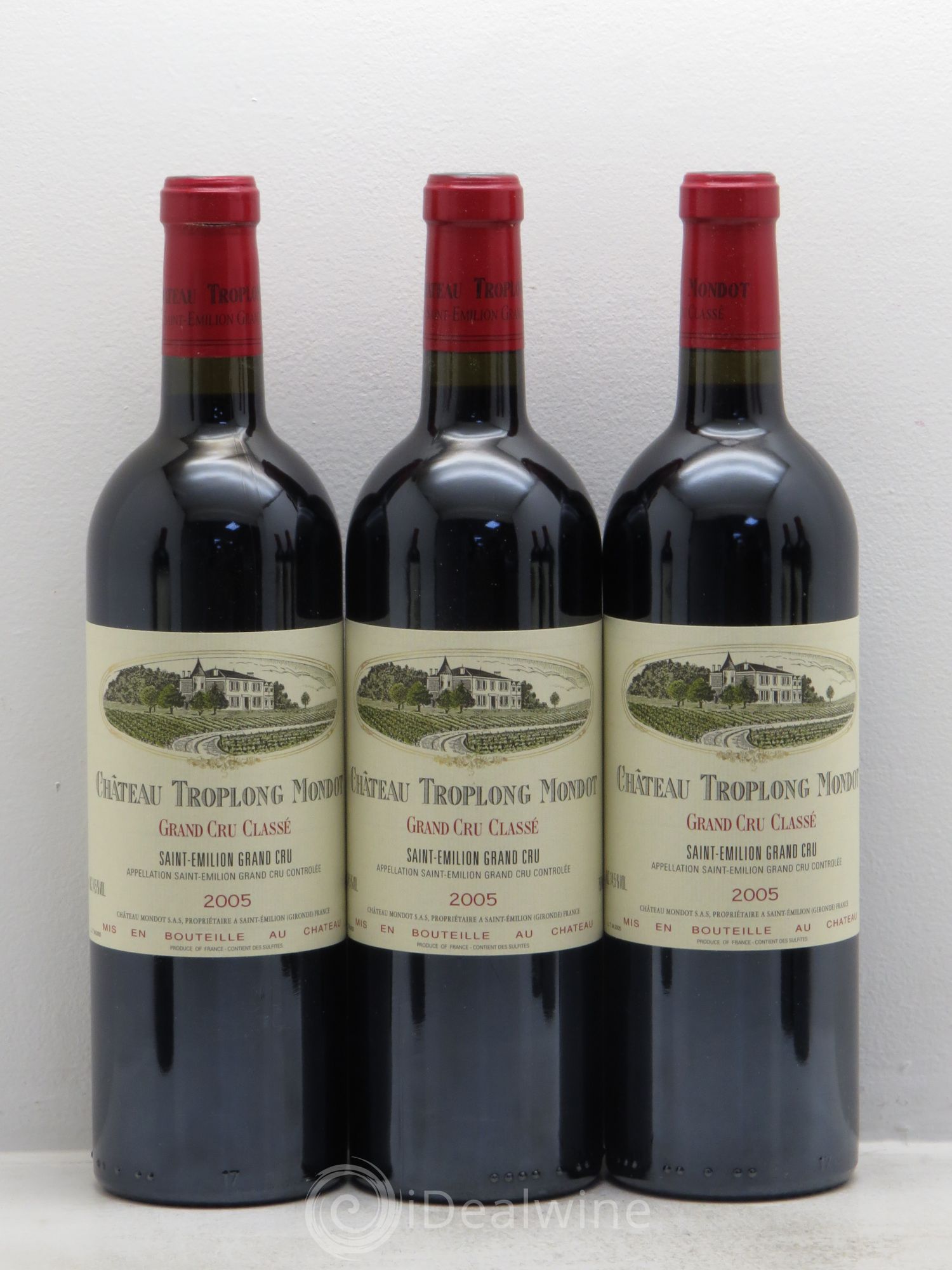 Château Troplong Mondot 1er Grand Cru Classé B 2005 - Lot de 12 bouteilles - 3