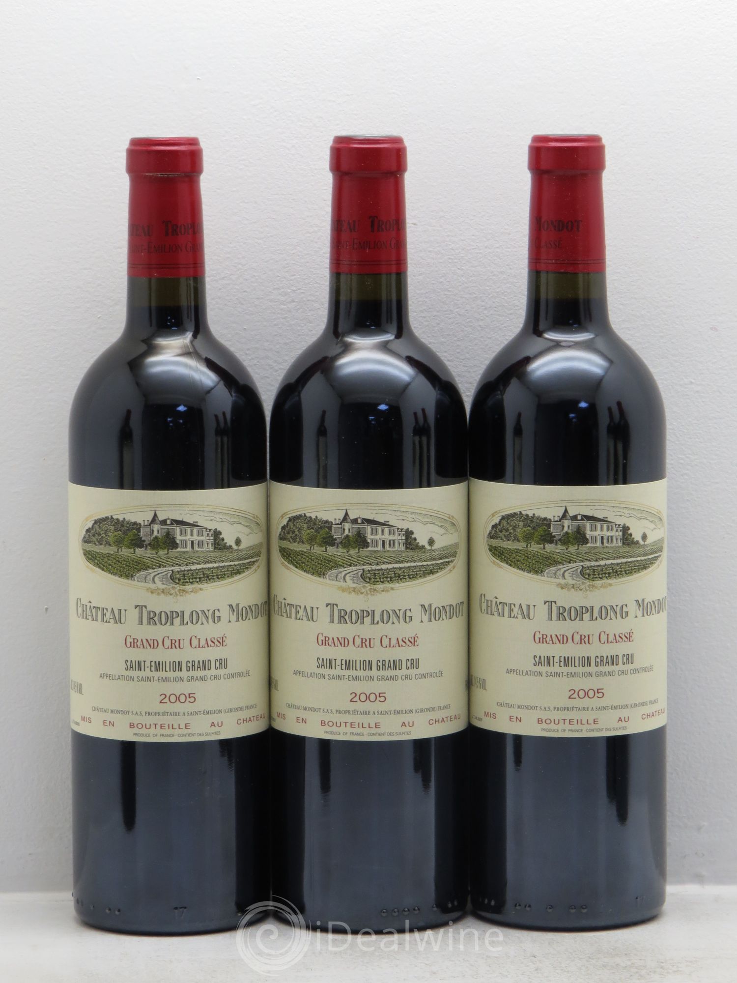 Château Troplong Mondot 1er Grand Cru Classé B 2005 - Lot de 12 bouteilles - 2