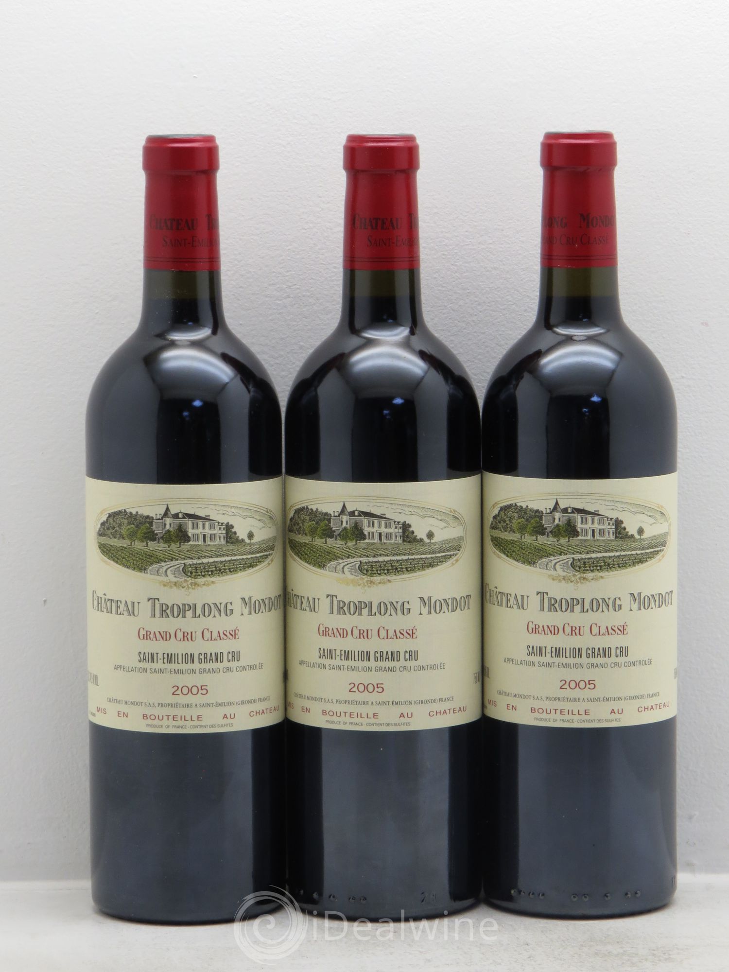 Château Troplong Mondot 1er Grand Cru Classé B 2005 - Lot de 12 bouteilles - 2
