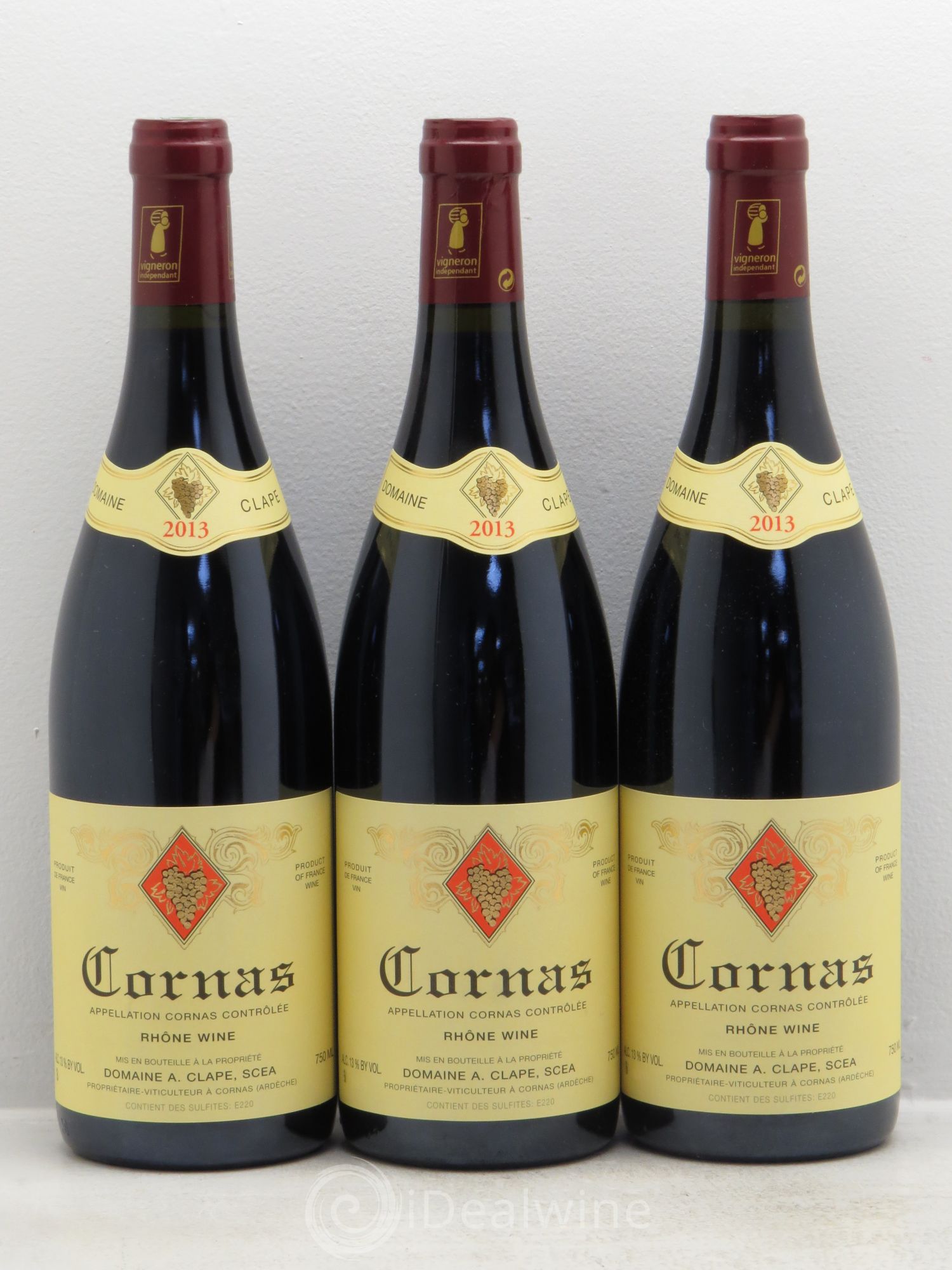 Cornas Auguste Clape 2013 - Lot de 3 bouteilles - 0