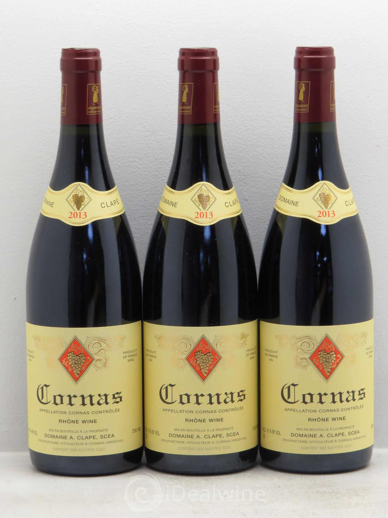 Cornas Auguste Clape 2013 - Lot de 3 bouteilles - 0
