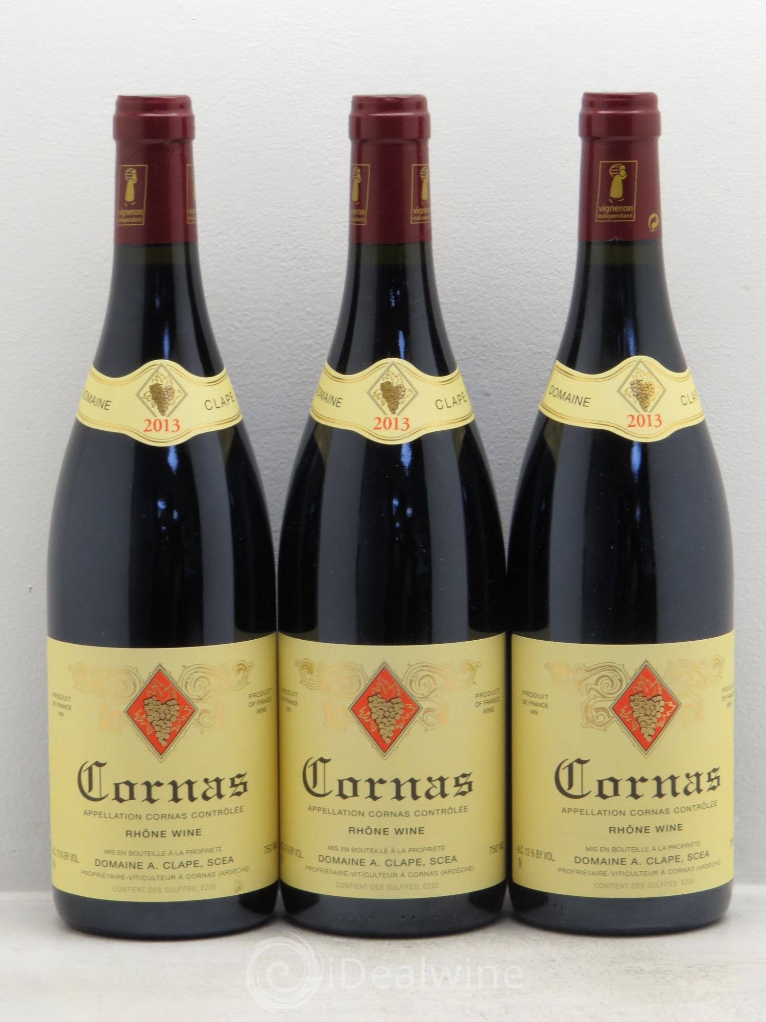 Cornas Auguste Clape 2013 - Lot de 3 bouteilles - 0