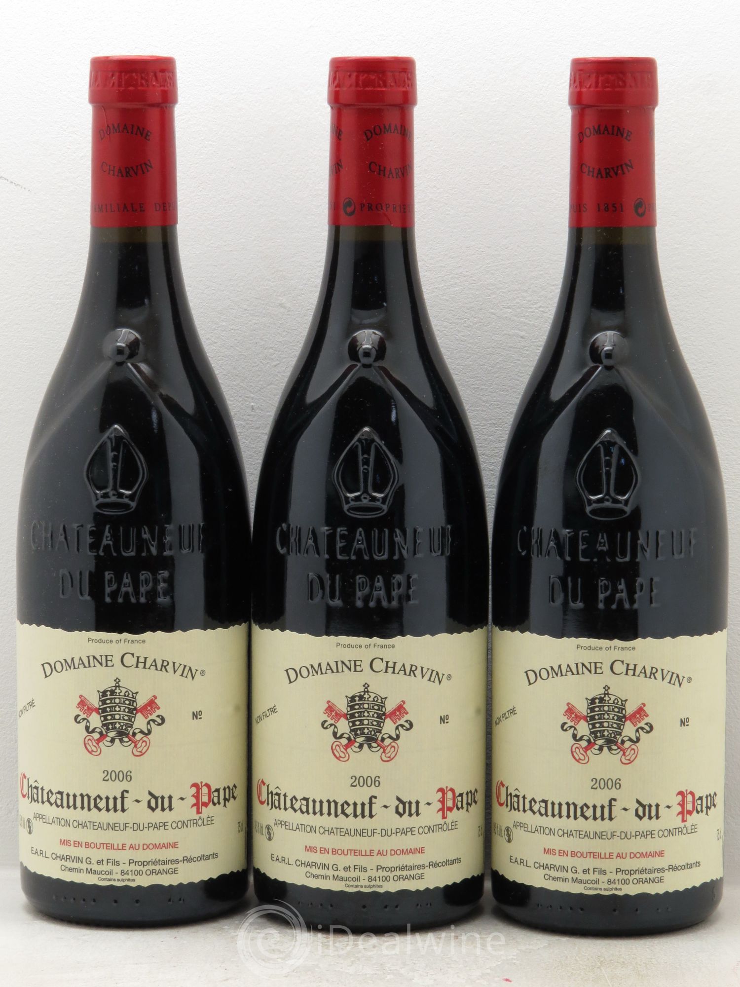Châteauneuf-du-Pape Charvin (Domaine) 2006 - Lot de 3 bouteilles - 0