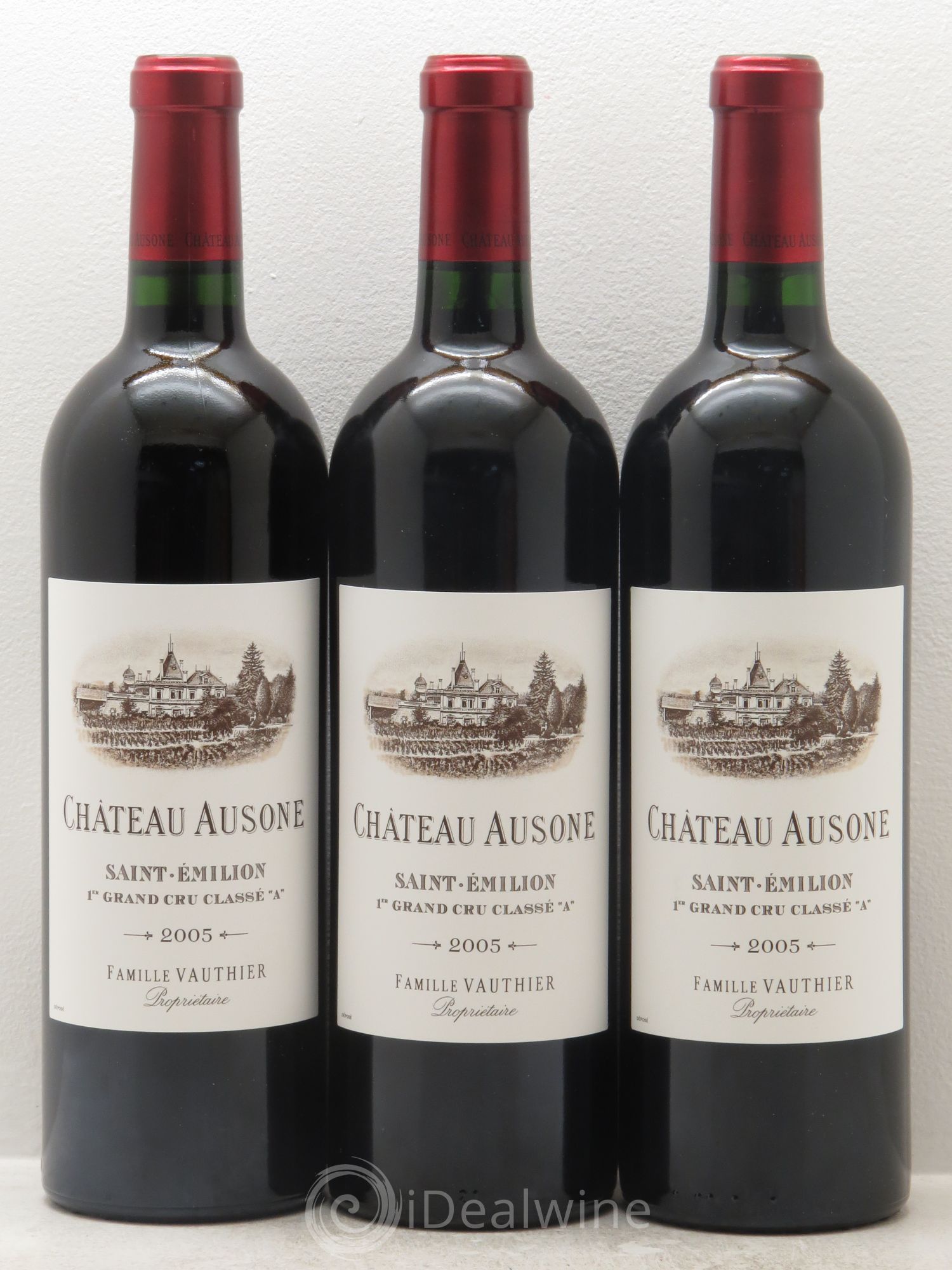 Château Ausone 1er Grand Cru Classé A 2005 - Lot de 3 bouteilles - 0