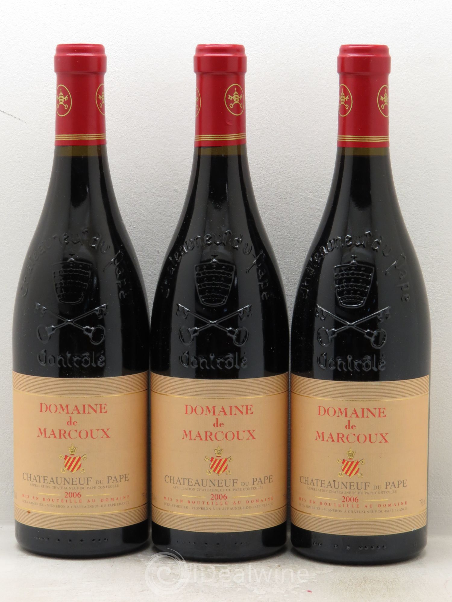 Châteauneuf-du-Pape Marcoux (Domaine de) 2006 - Lot de 3 bouteilles - 0