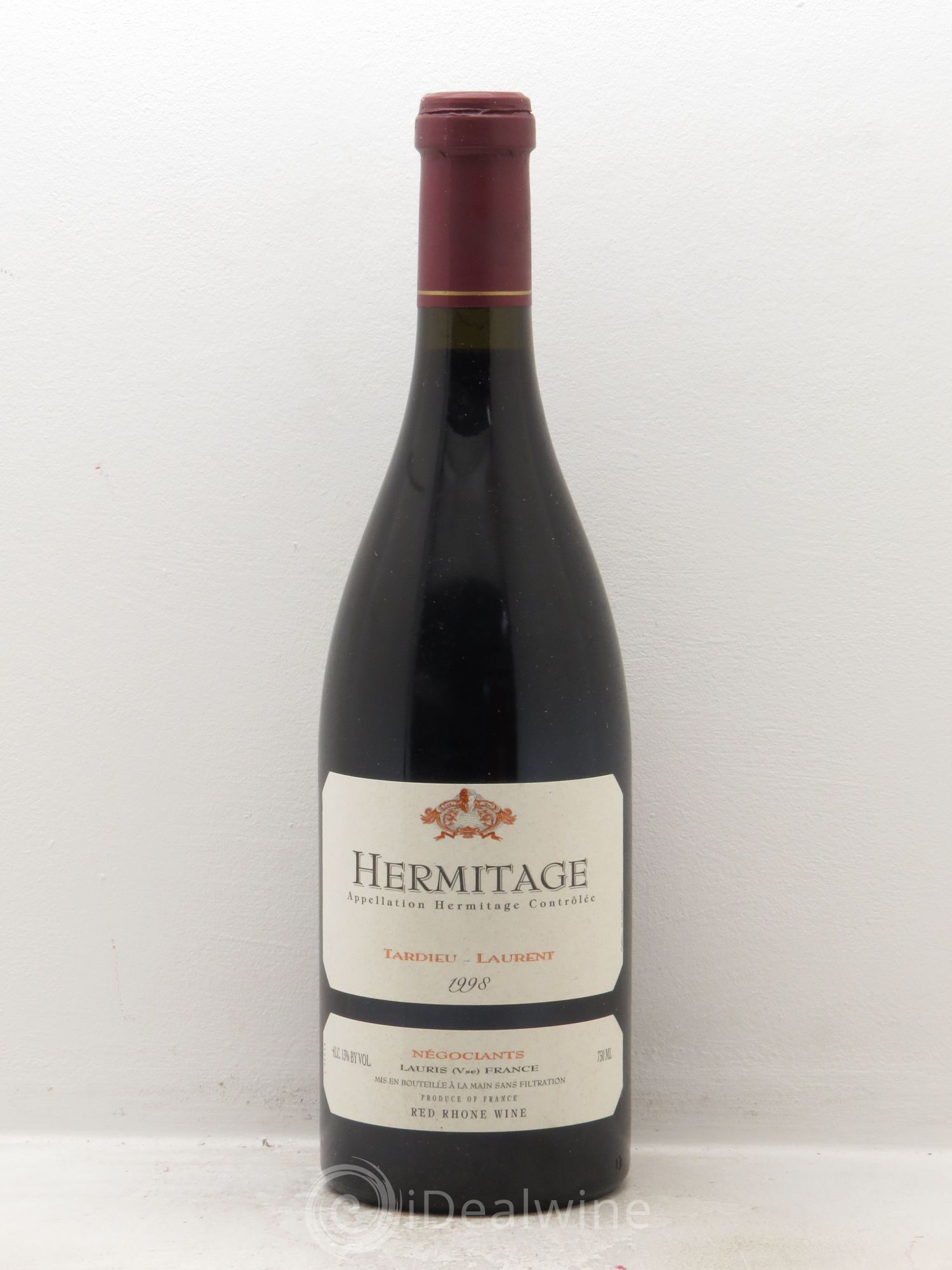 Hermitage Maison Tardieu-Laurent 1998 - Lot de 1 bouteille - 0