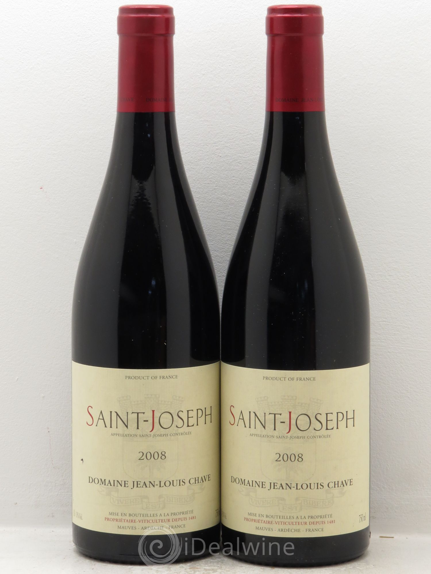 Saint-Joseph Jean-Louis Chave 2008 - Lot de 2 bouteilles - 0