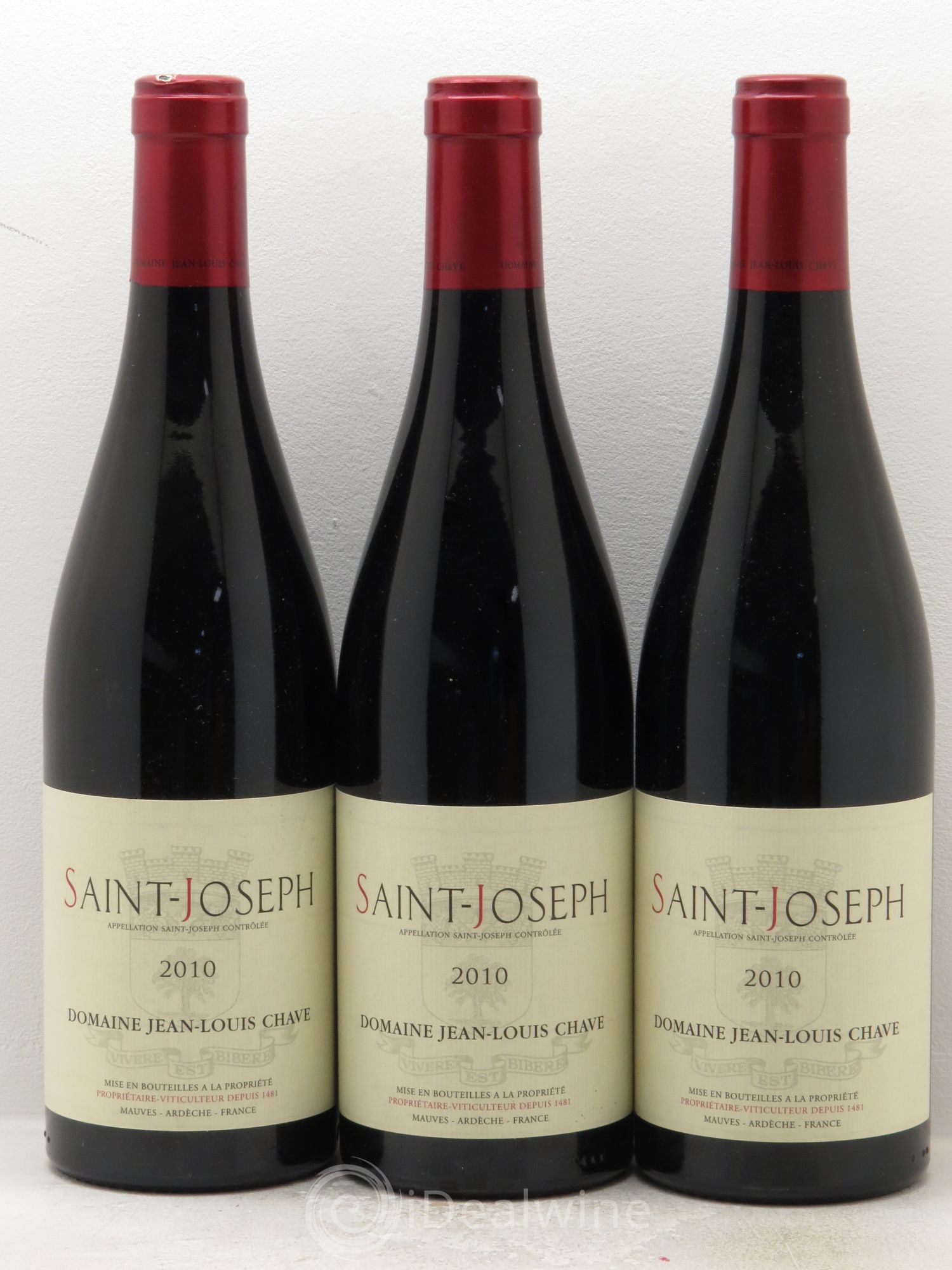 Saint-Joseph Jean-Louis Chave 2010 - Lot de 3 bouteilles - 0