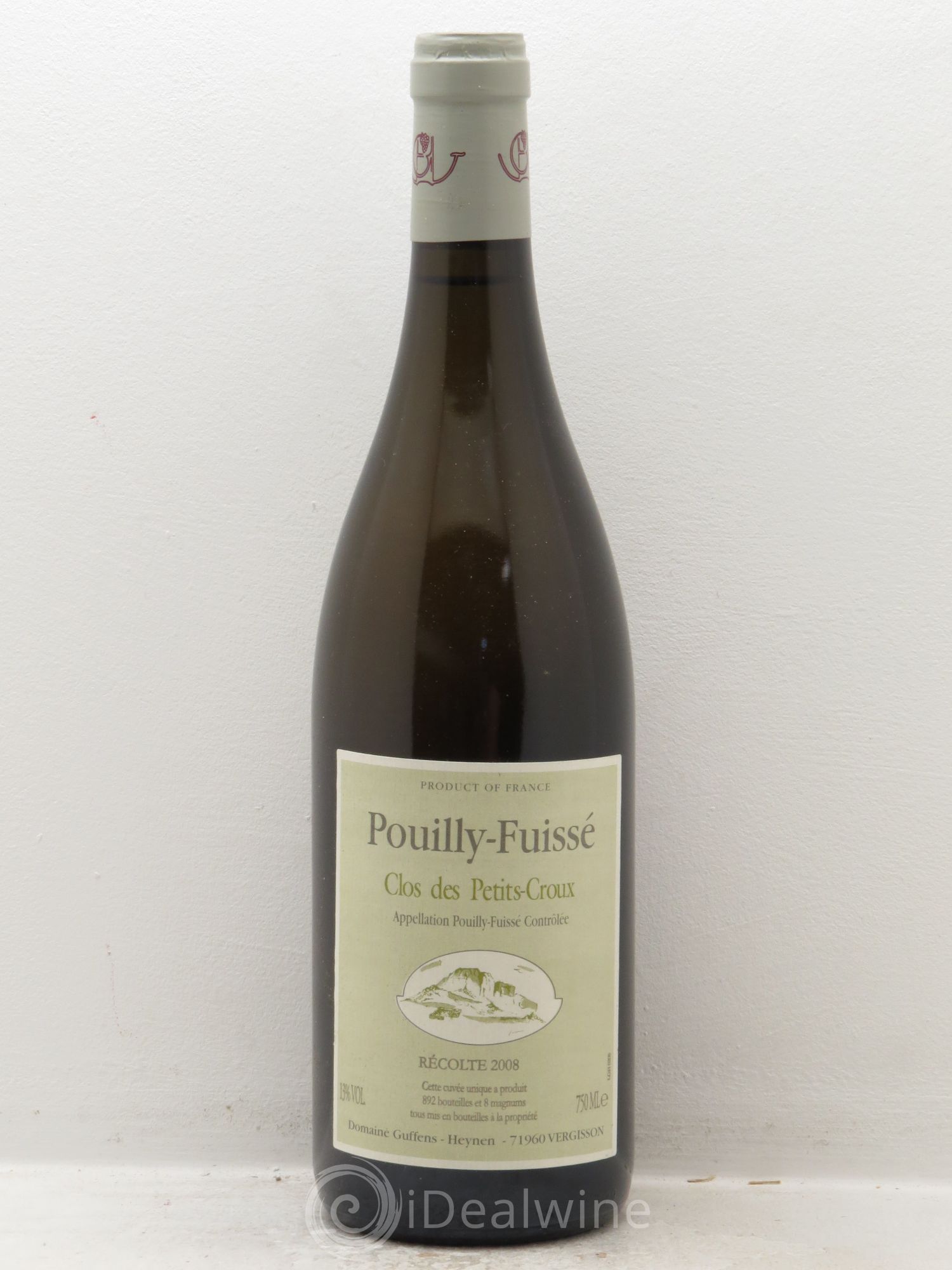 Pouilly-Fuissé Les Petits Croux Domaine Guffens Heynen 2008 - Posten von 1 Flasche - 0