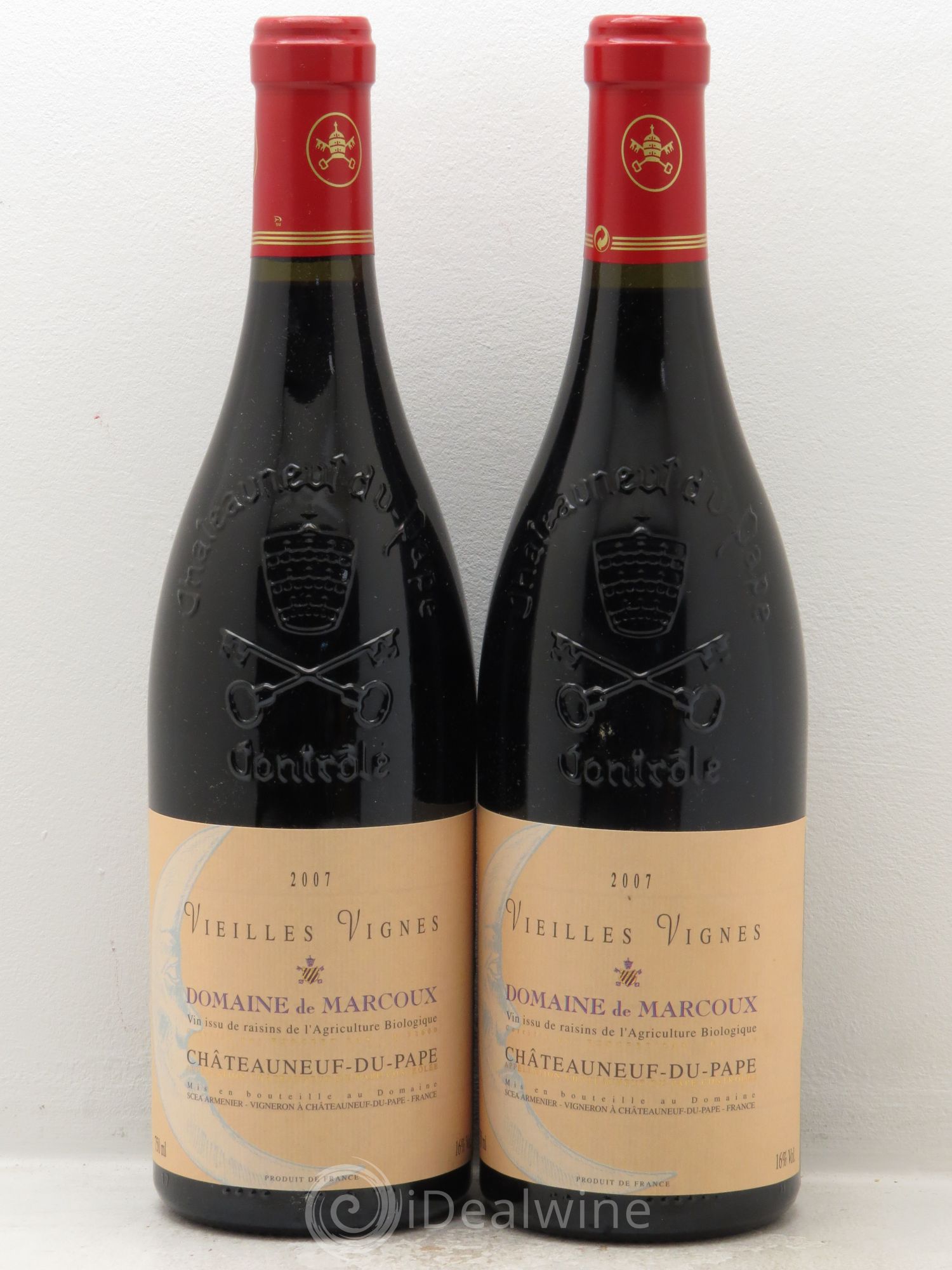 Châteauneuf-du-Pape Vieilles Vignes Marcoux (Domaine de) 2007 - Lot de 2 bouteilles - 0