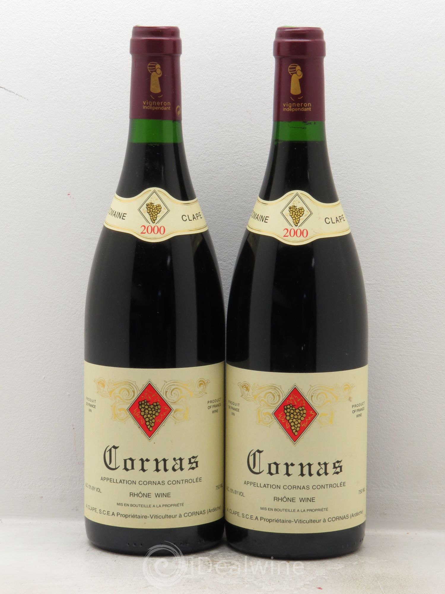 Cornas Auguste Clape 2000 - Lot de 2 bouteilles - 0