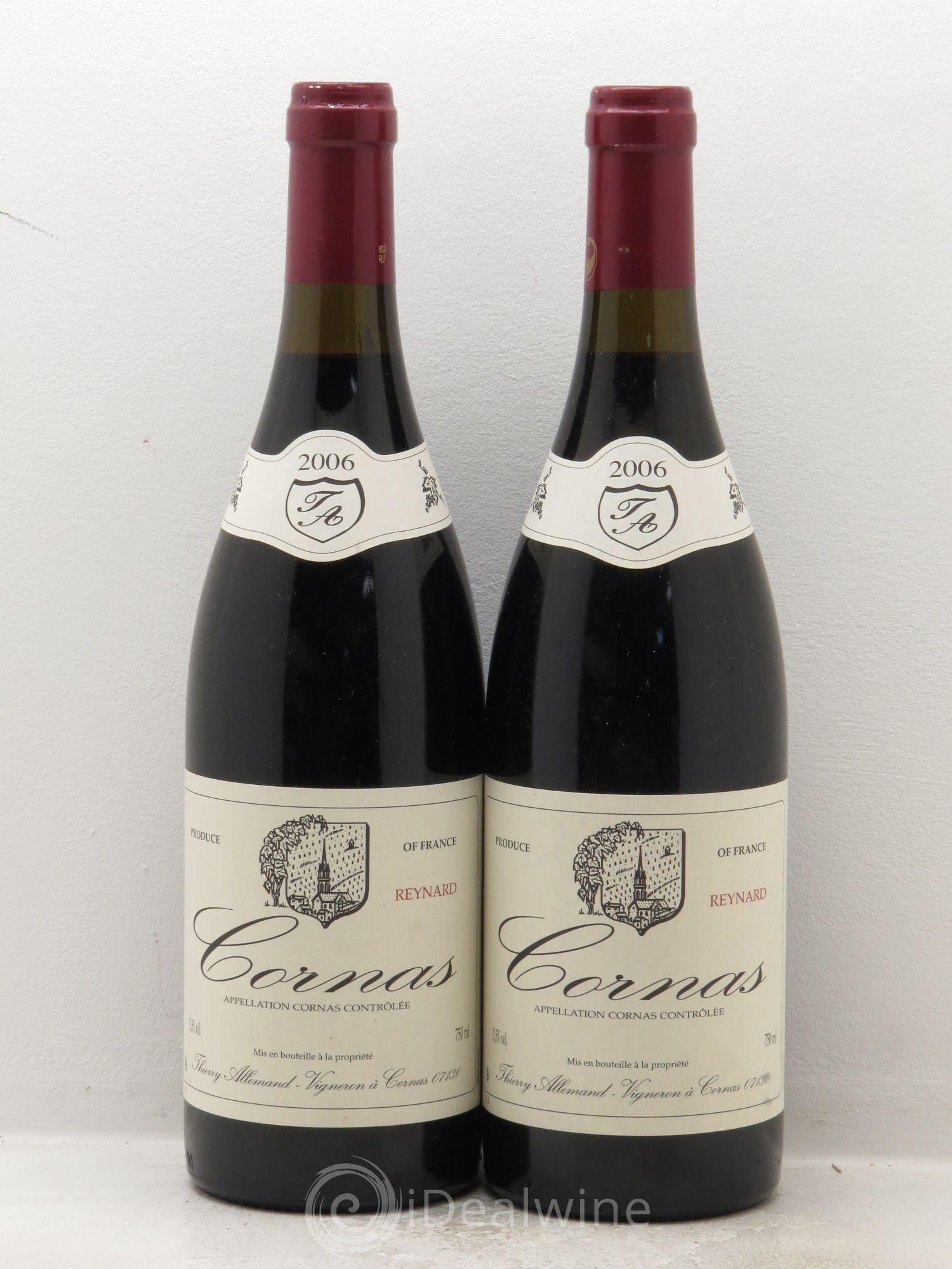 Cornas Reynard Thierry Allemand 2006 - Lot de 2 bouteilles - 0