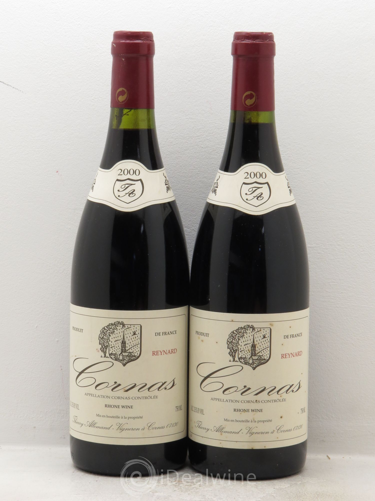 Cornas Reynard Thierry Allemand 2000 - Lot de 2 bouteilles - 0