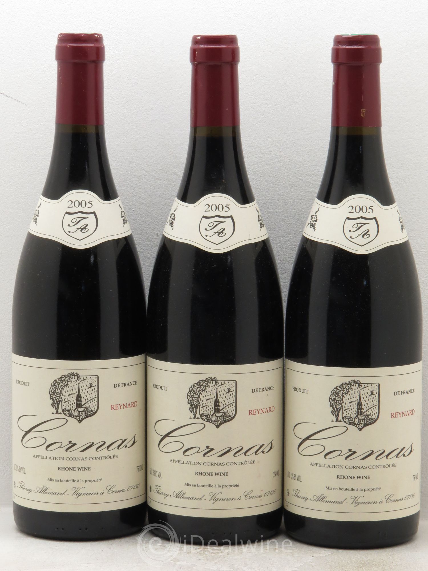 Cornas Reynard Thierry Allemand 2005 - Lot de 3 bouteilles - 0