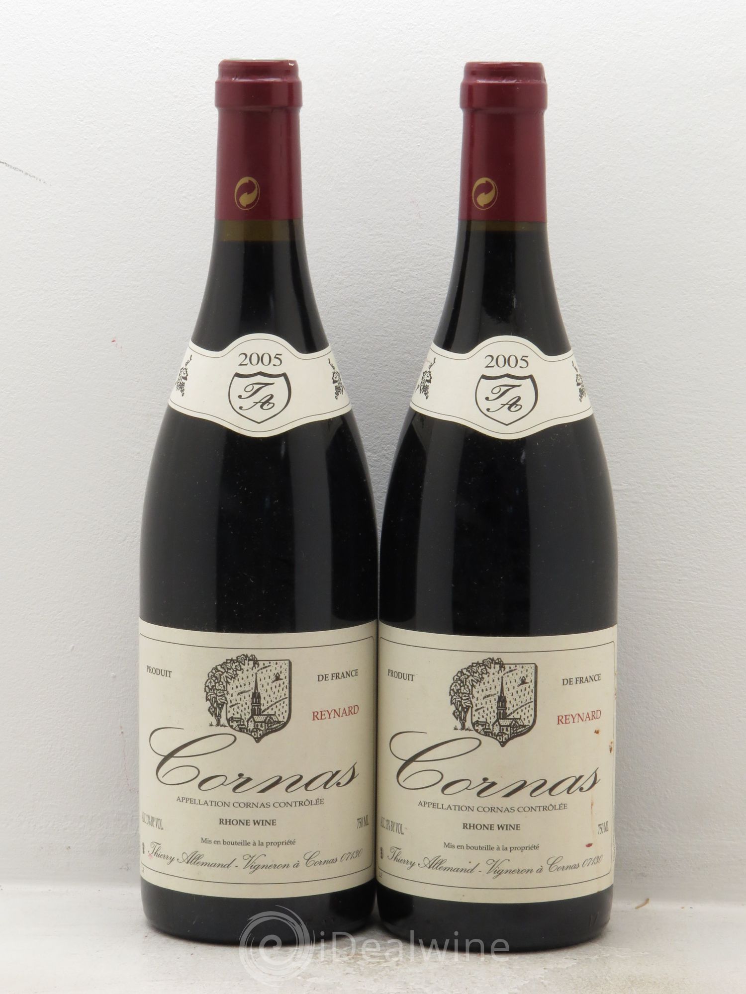 Cornas Reynard Thierry Allemand 2005 - Lot de 2 bouteilles - 0