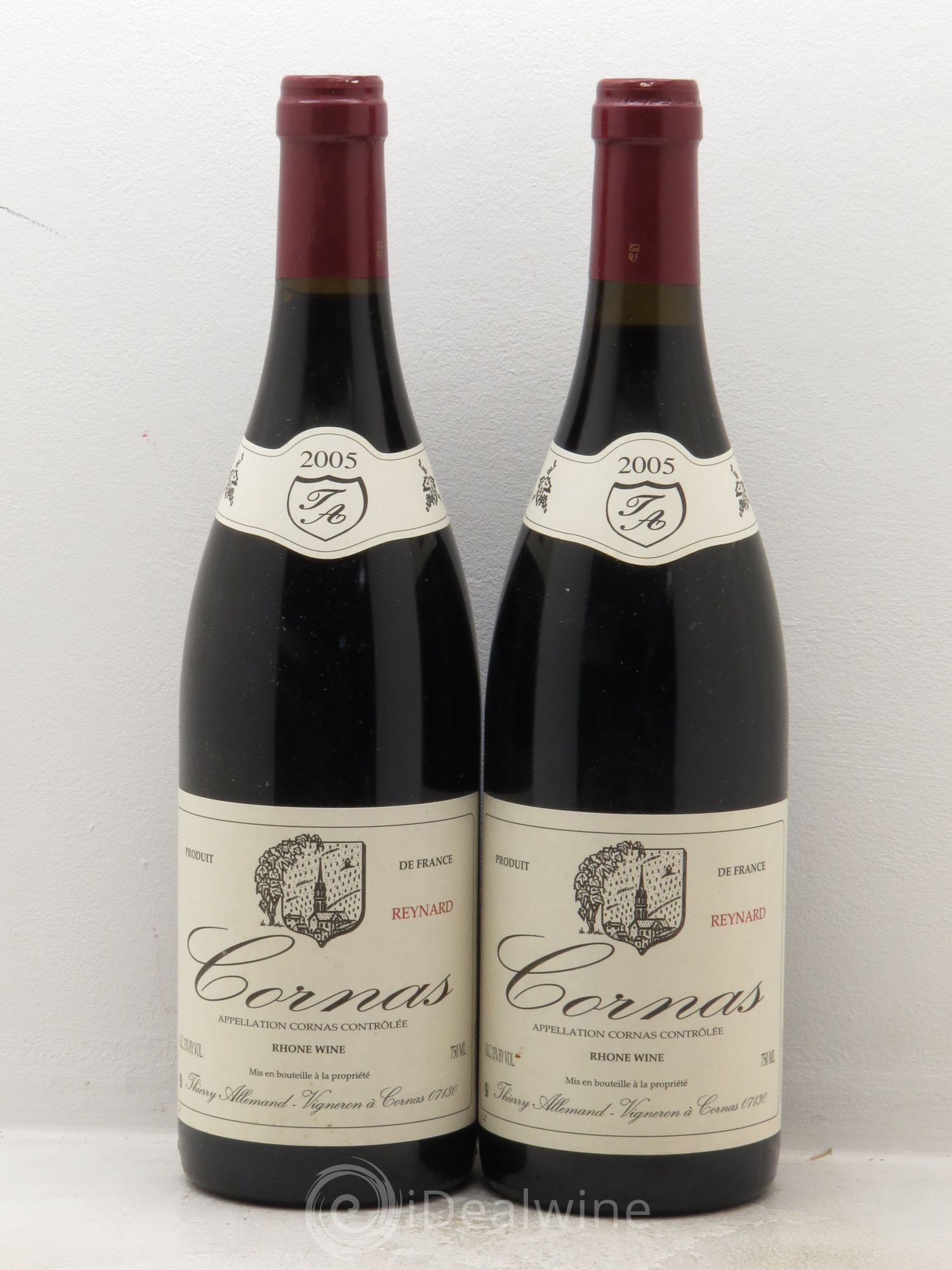 Cornas Reynard Thierry Allemand 2005 - Lot de 2 bouteilles - 0