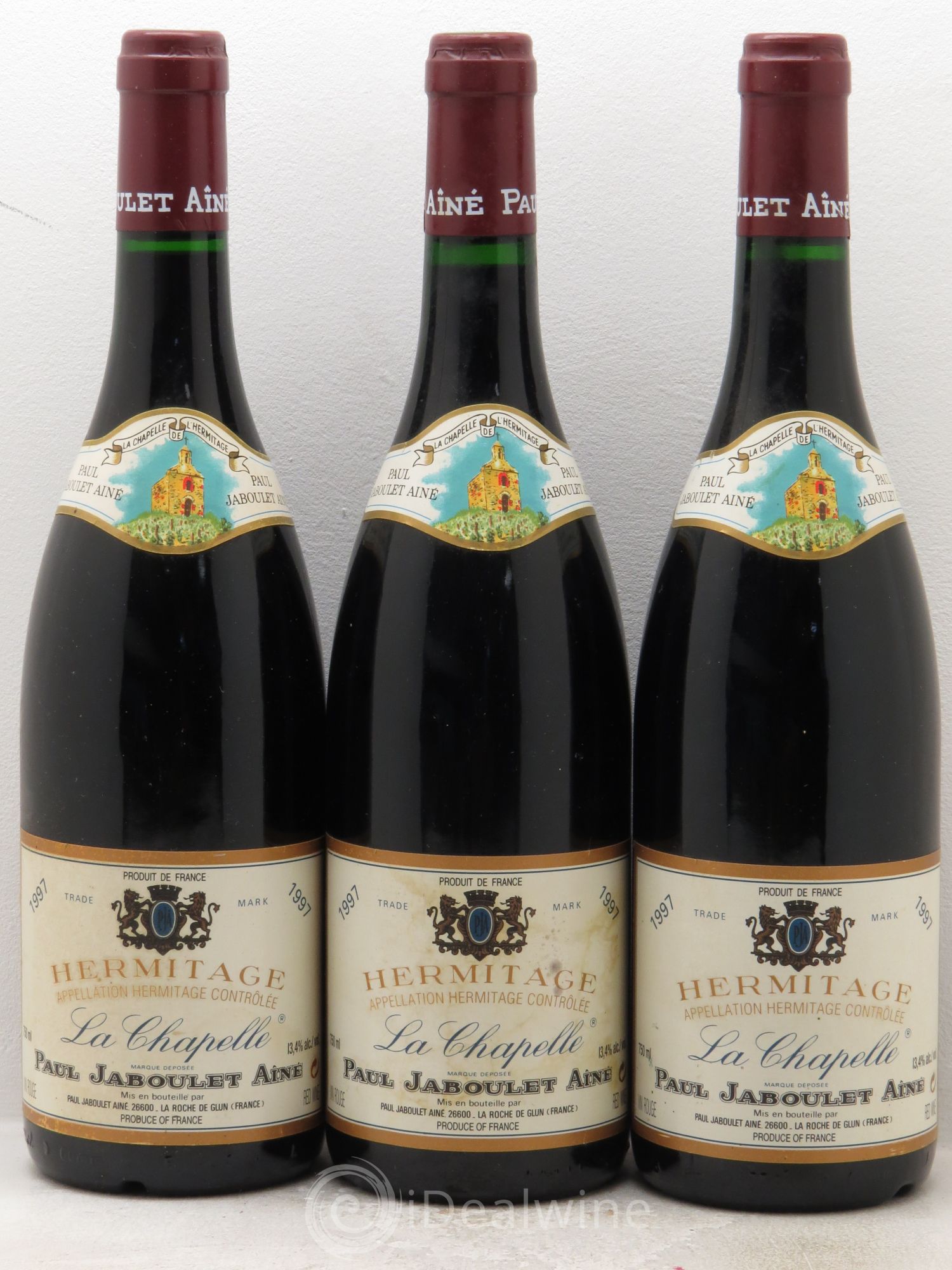 Hermitage La Chapelle Paul Jaboulet Ainé 1997 - Lot de 3 bouteilles - 0