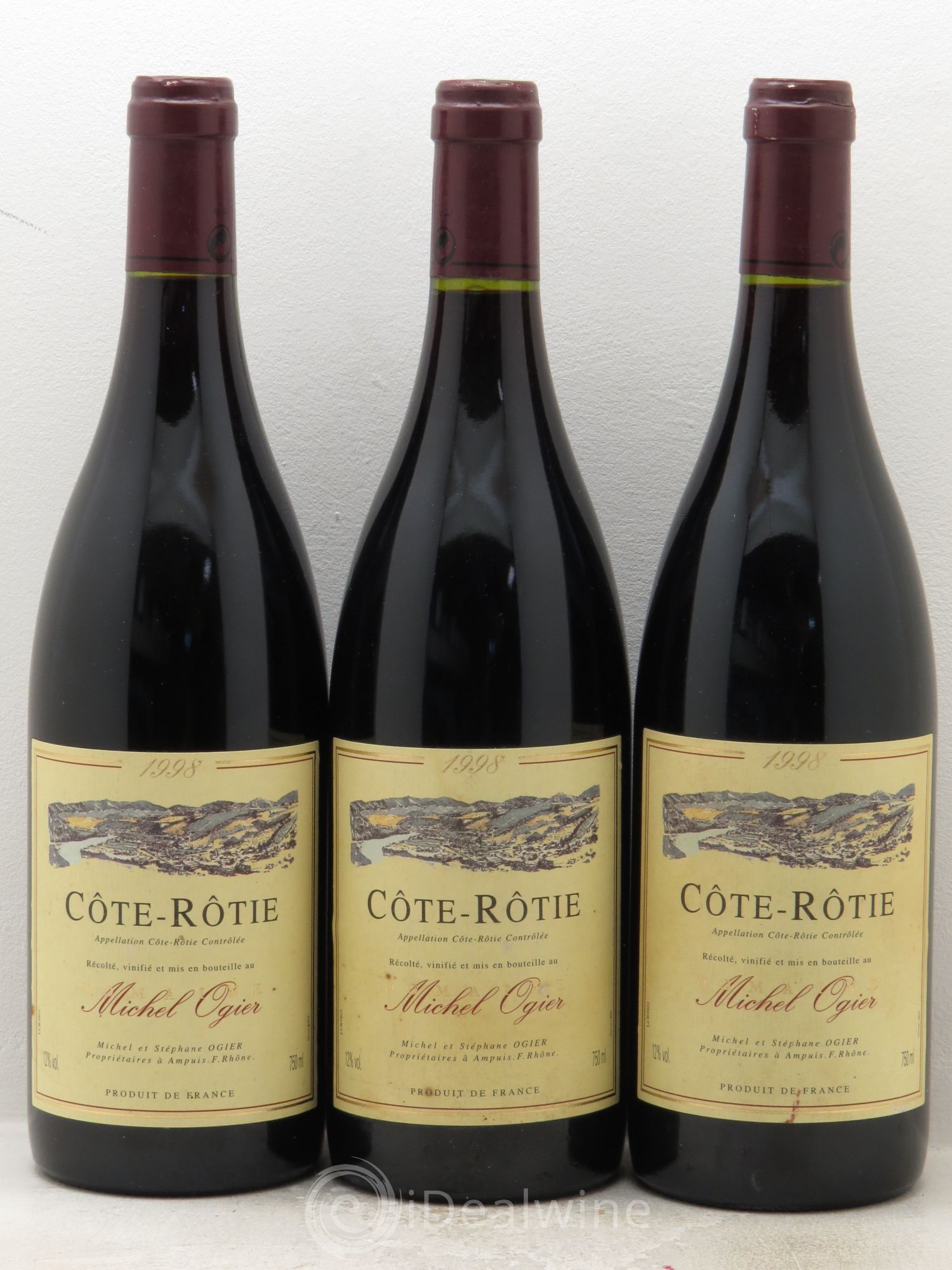 Côte-Rôtie Réserve Stéphane Ogier 1998 - Lot de 3 bouteilles - 0