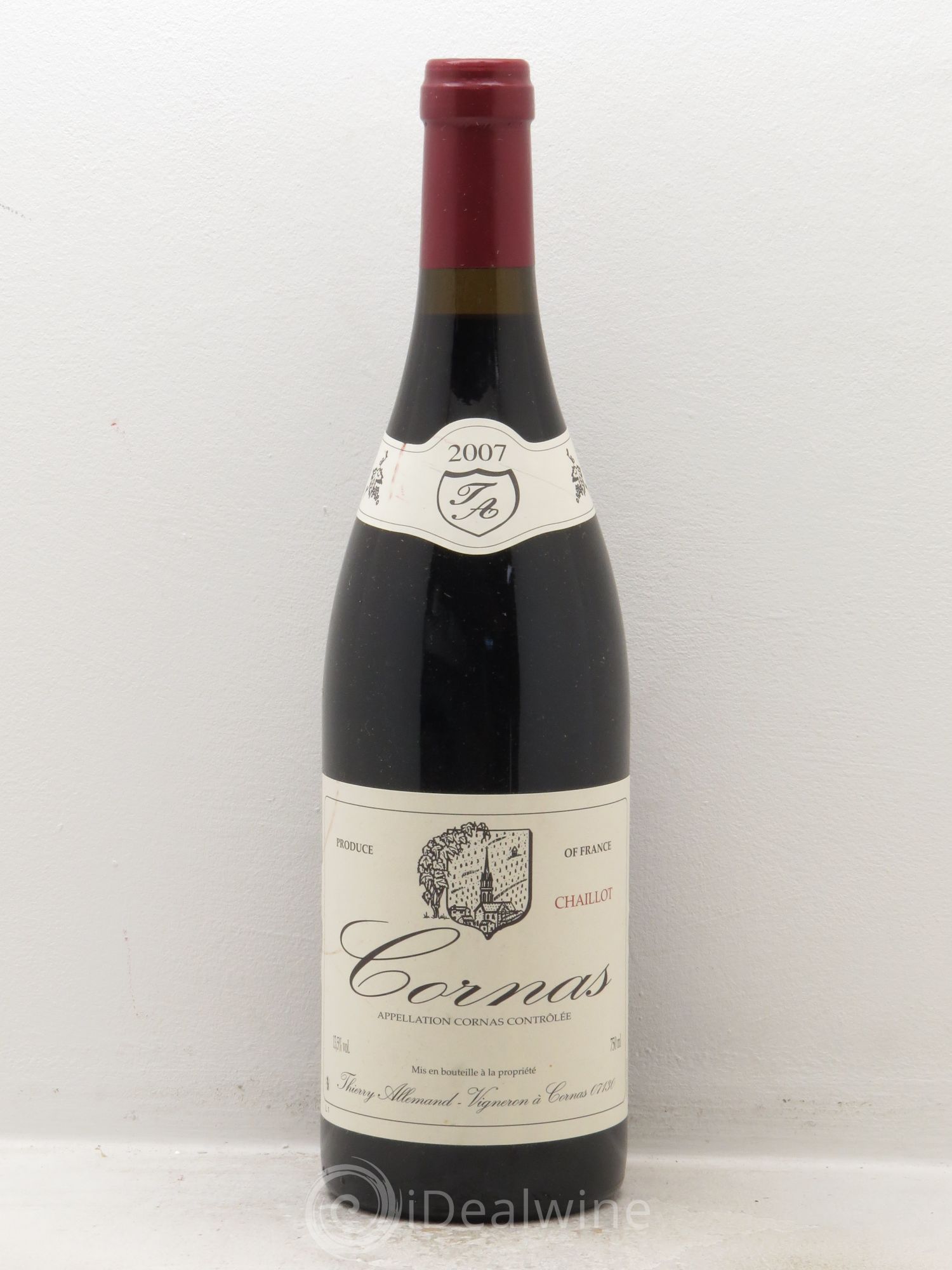 Cornas Chaillot Thierry Allemand 2007 - Lot de 6 bouteilles - 0