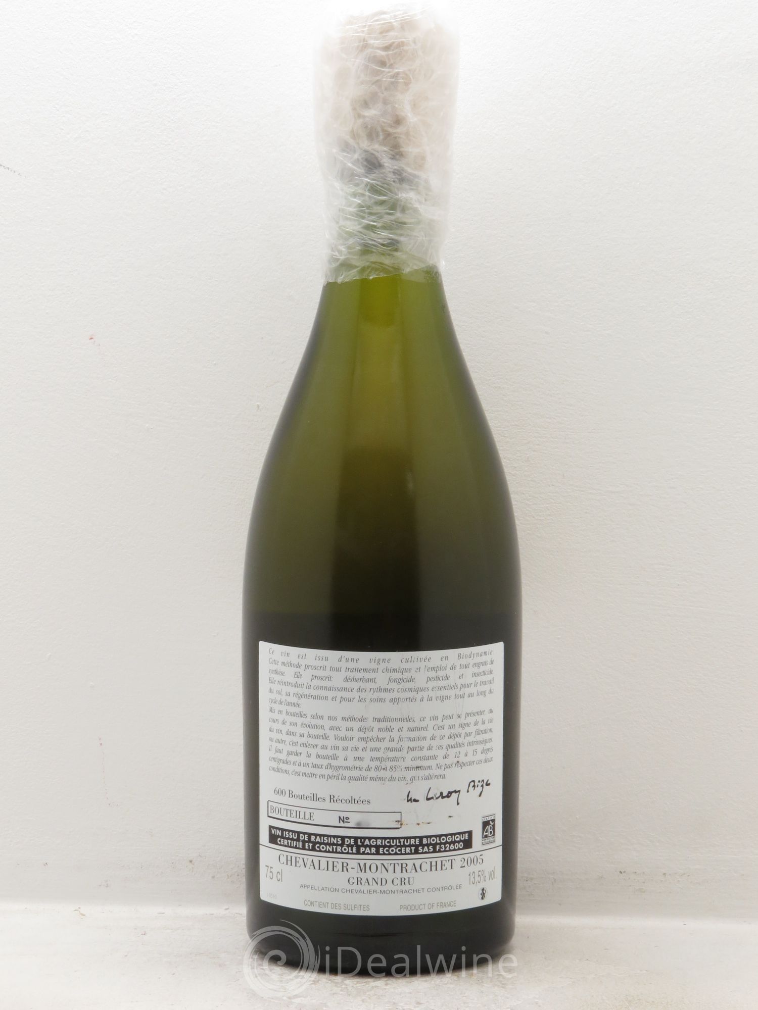 Chevalier-Montrachet Grand Cru d'Auvenay (Domaine) 2005 - Lot de 1 bouteille - 1
