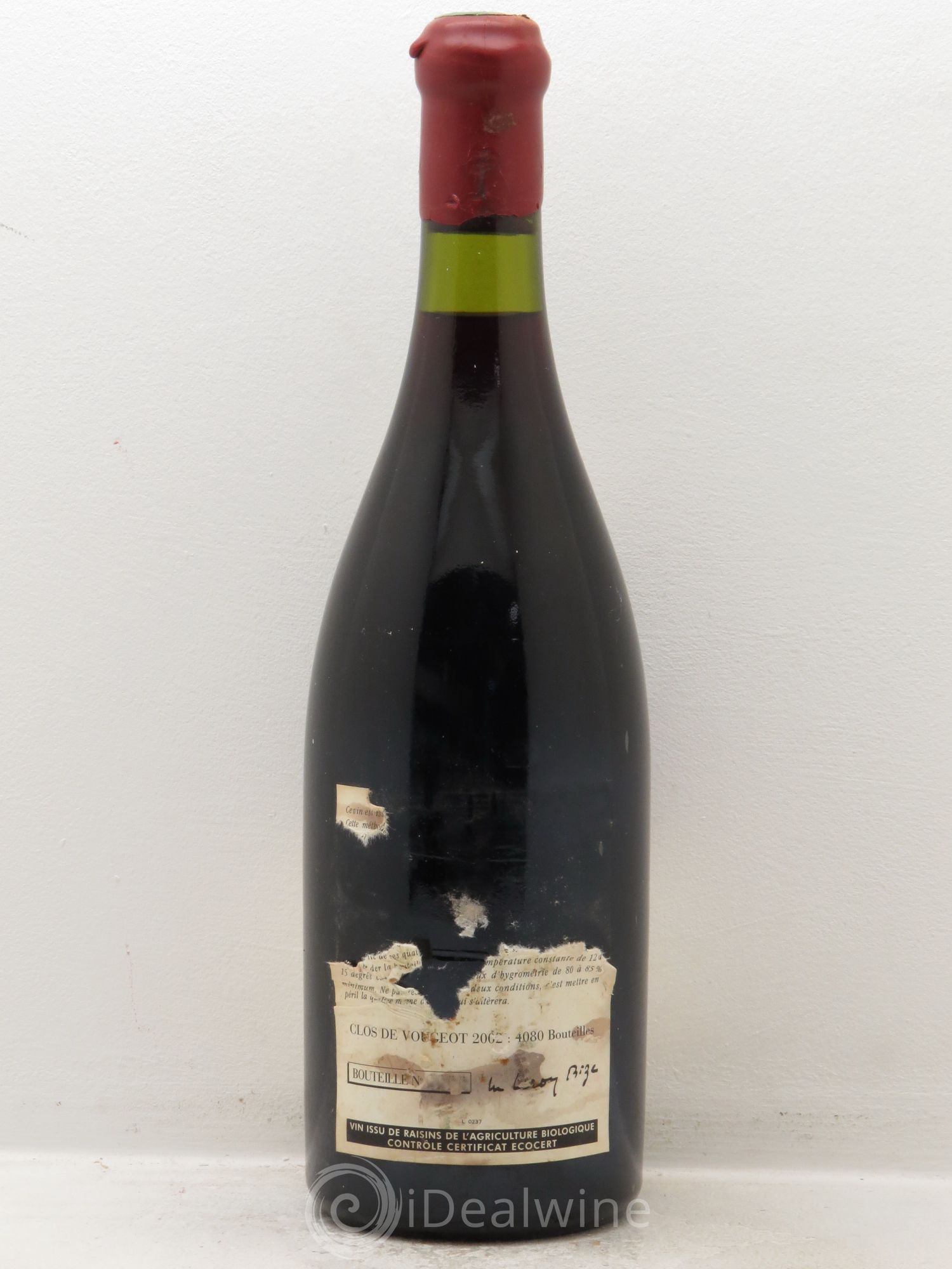 Clos de Vougeot Grand Cru Leroy (Domaine) 2002 - Lot de 1 bouteille - 1