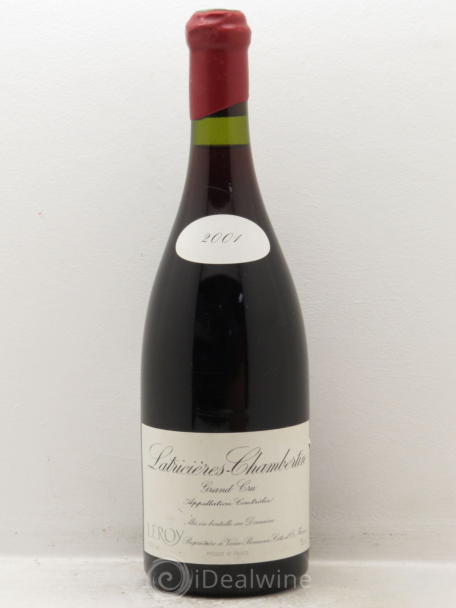 Latricières-Chambertin Grand Cru Leroy (Domaine) 2001 - Lot de 1 bouteille - 0
