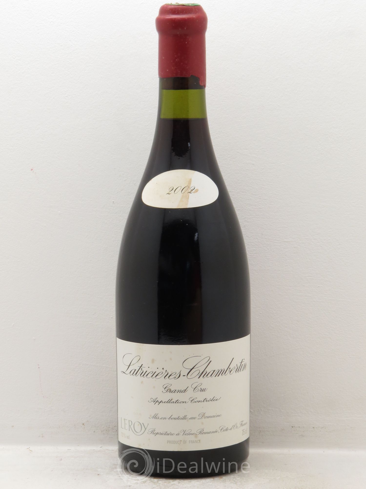 Latricières-Chambertin Grand Cru Leroy (Domaine) 2002 - Lot de 1 bouteille - 0