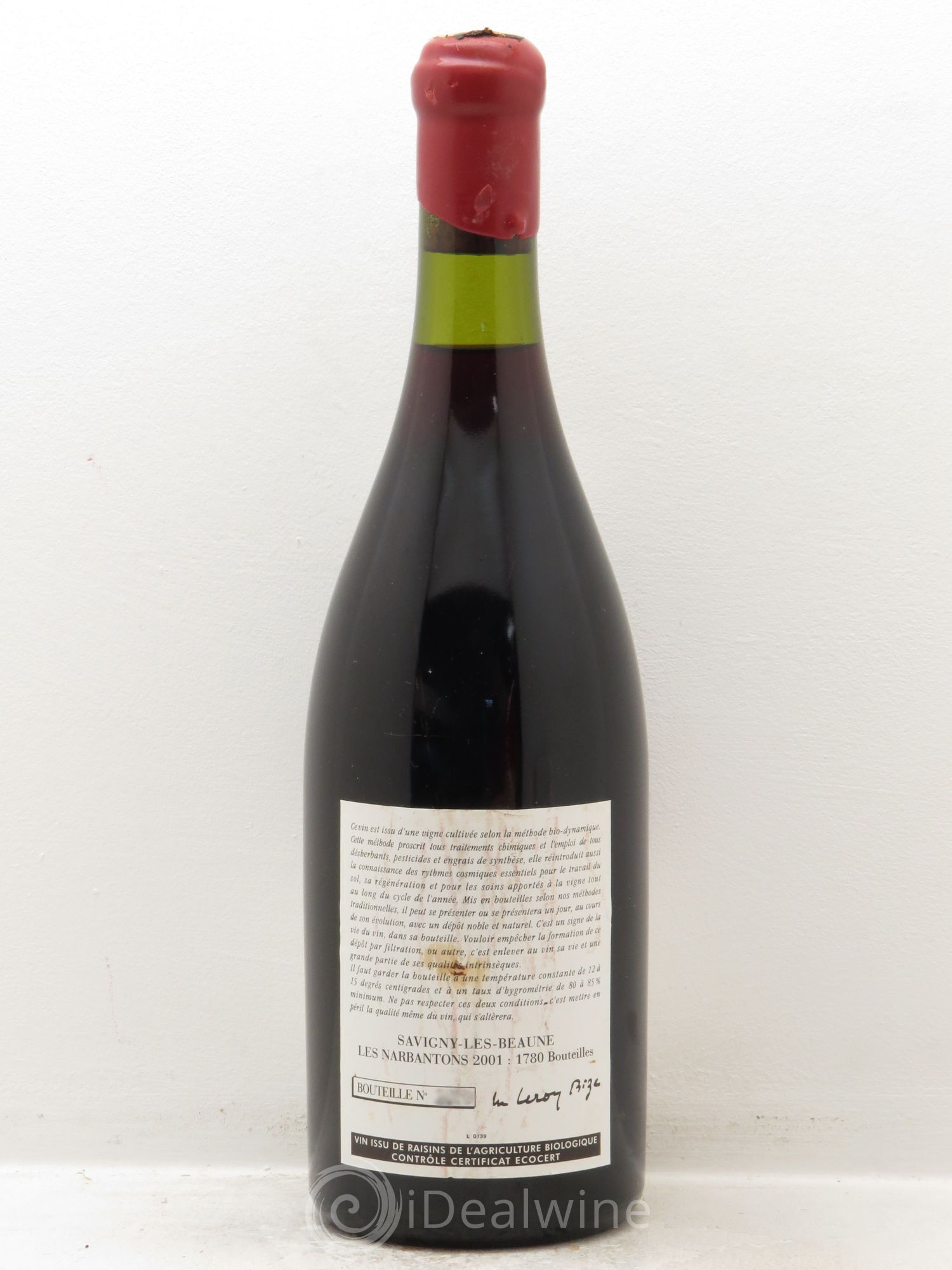 Savigny-lès-Beaune 1er Cru Les Narbantons Leroy (Domaine) 2001 - Lot de 1 bouteille - 1