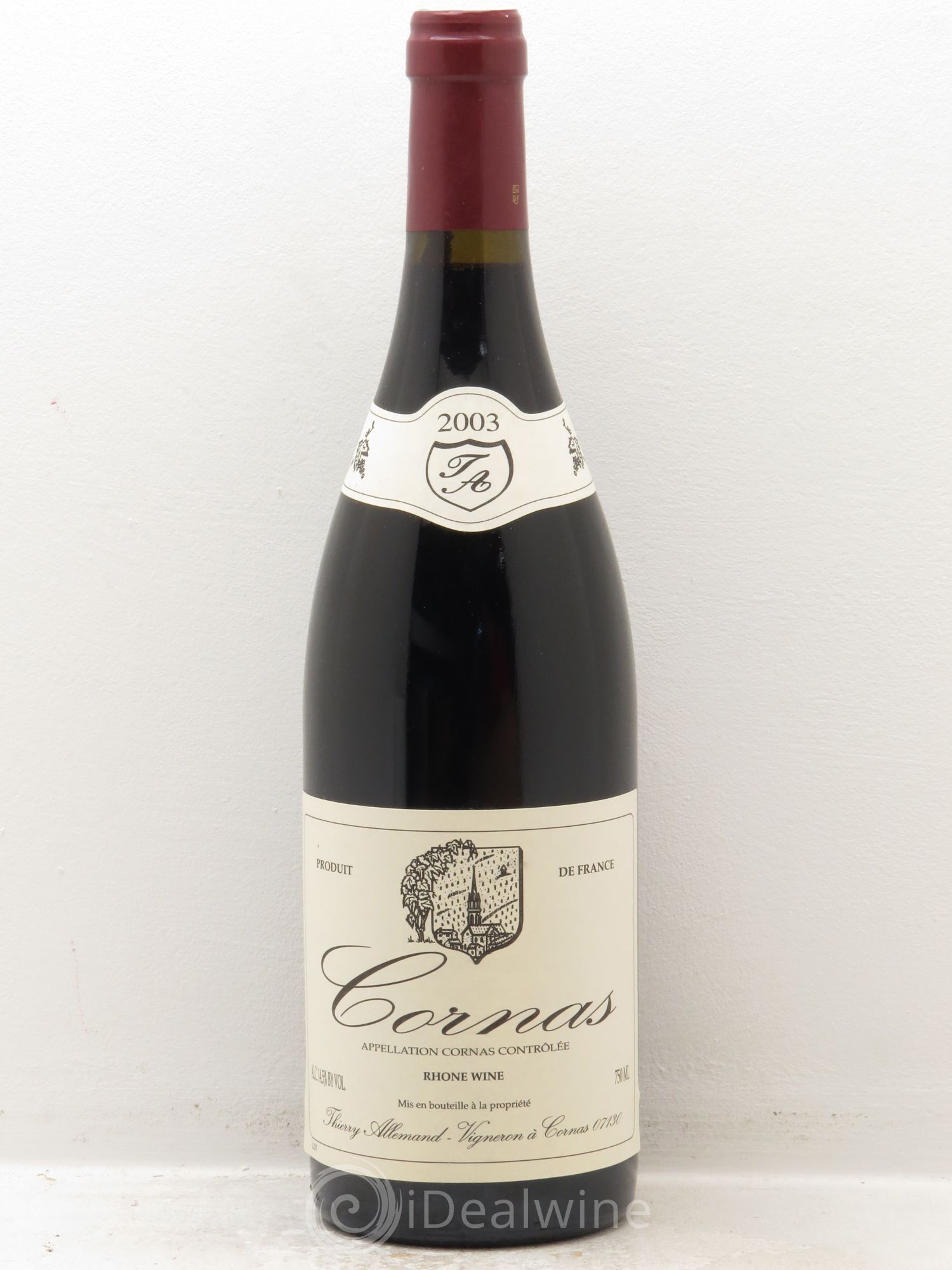 Cornas Thierry Allemand 2003 - Lot de 1 bouteille - 0