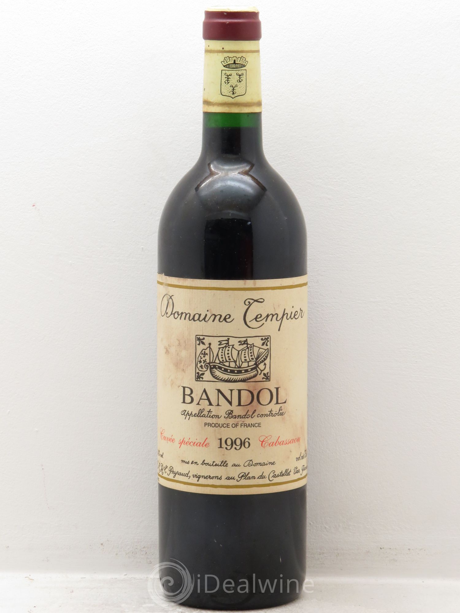 Bandol Domaine Tempier Cuvée Cabassaou Famille Peyraud 1996 - Lot de 1 bouteille - 0