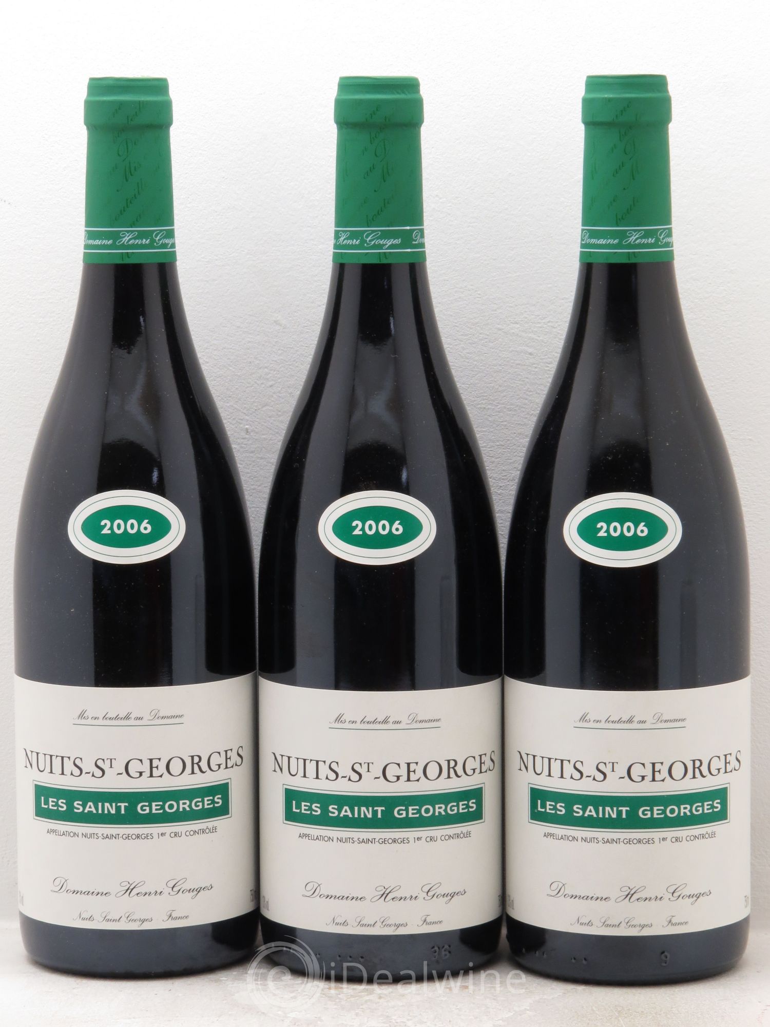 Nuits-Saint-Georges 1er Cru Les Saints Georges Henri Gouges 2006 - Lot de 3 bouteilles - 0