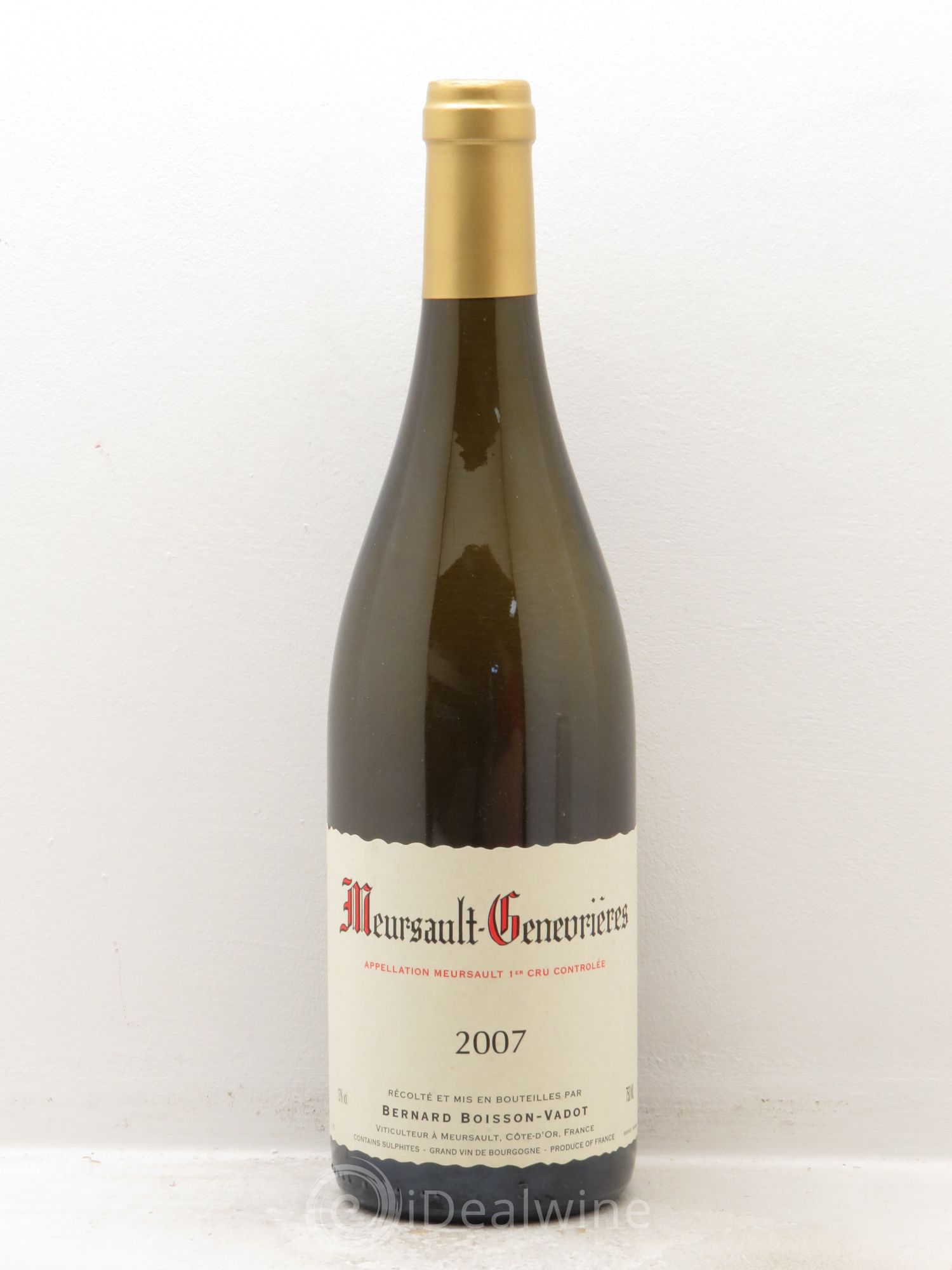 Meursault 1er Cru Buisson Vadot 2007 - Posten von 1 Flasche - 0