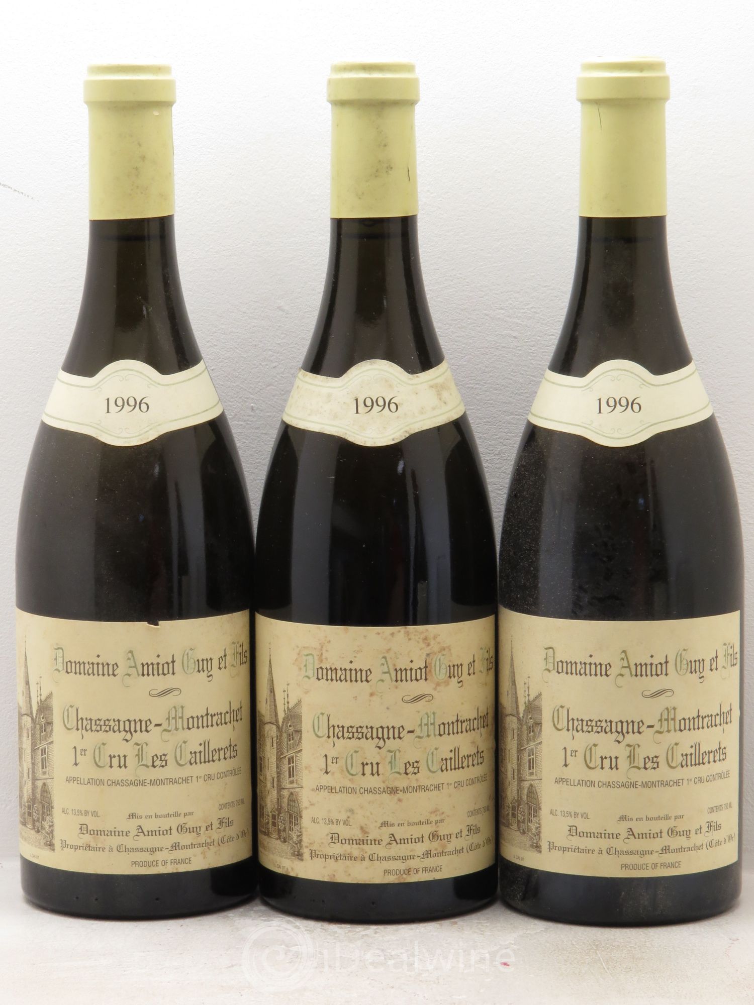 Chassagne-Montrachet 1er Cru 1996 - Lot de 3 bouteilles - 0