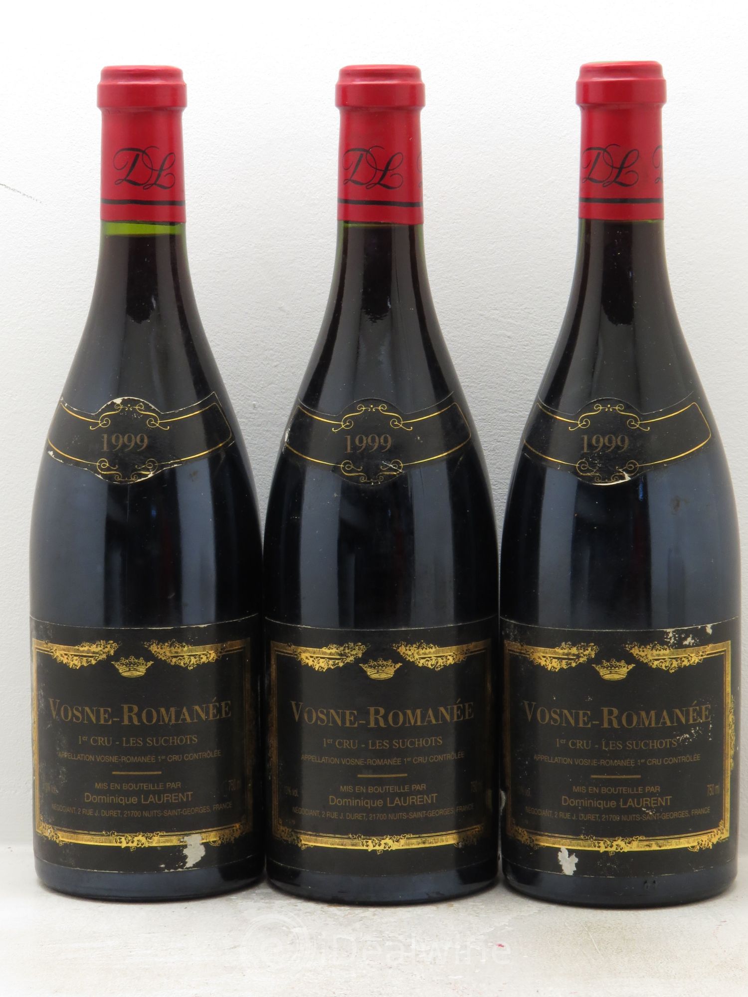 Vosne-Romanée 1er Cru Dominique Laurent 1999 - Lot de 3 bouteilles - 0