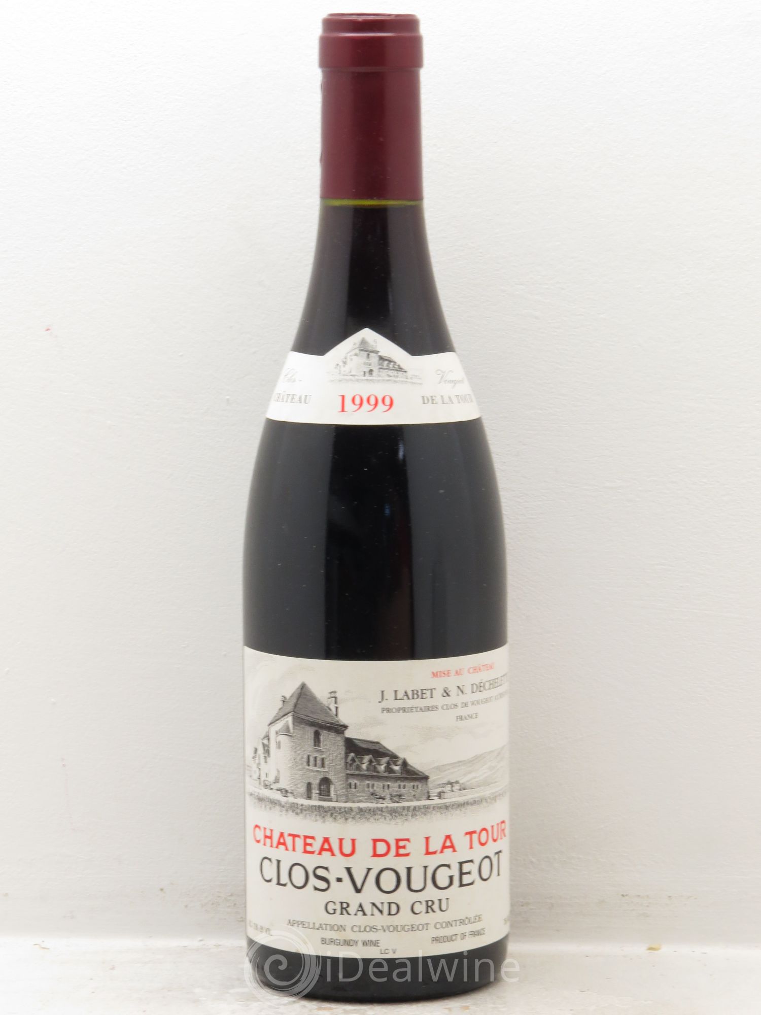 Clos de Vougeot Grand Cru Château de La Tour 1999 - Lot de 1 bouteille - 0