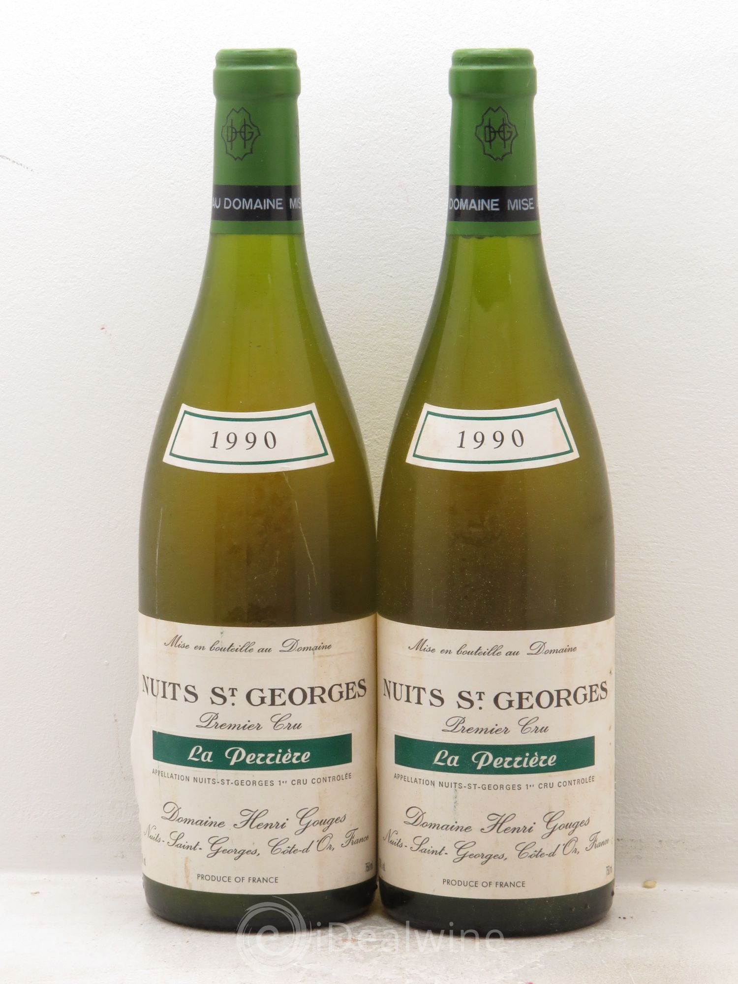 Nuits-Saint-Georges 1er Cru La Perrière Henri Gouges 1990 - Posten von 2 Flaschen - 0